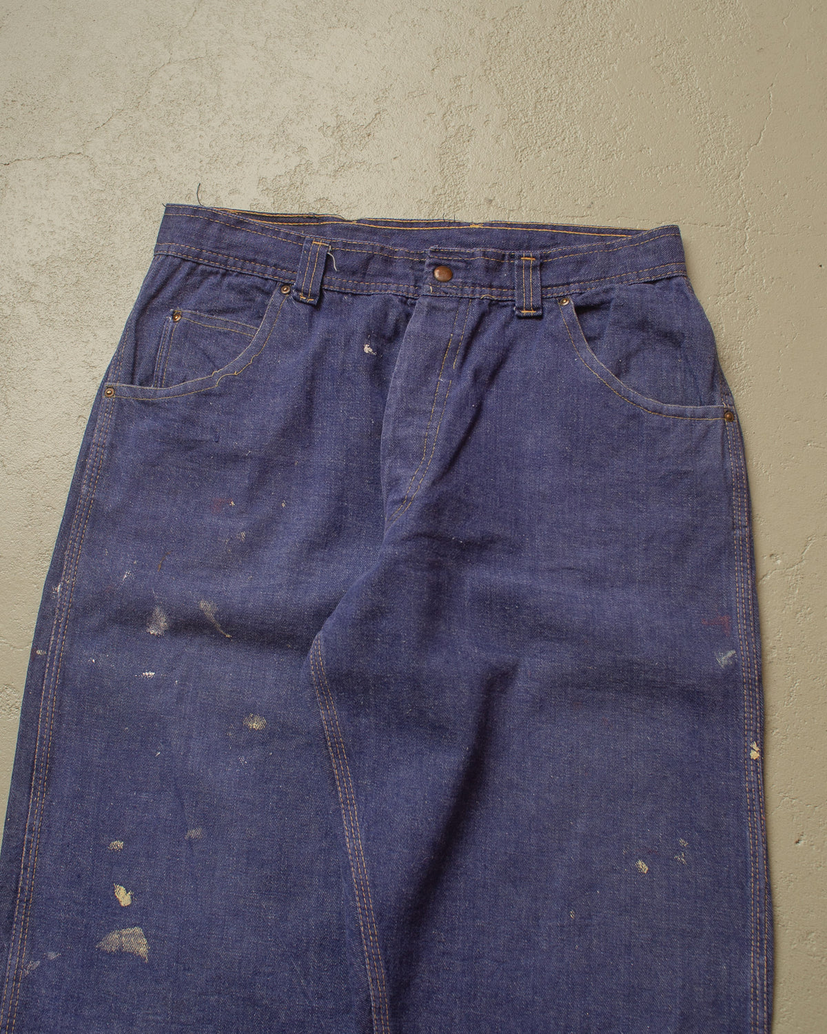 1940s/50s German Denim Work Pants blue - W29,5 L27