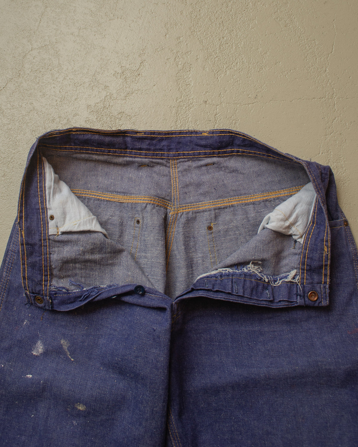 1940s/50s German Denim Work Pants blue - W29,5 L27