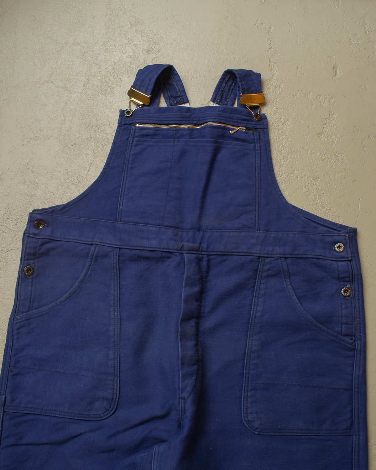 1940s/50s German Moleskin Work Overall blue - W43,5 L32