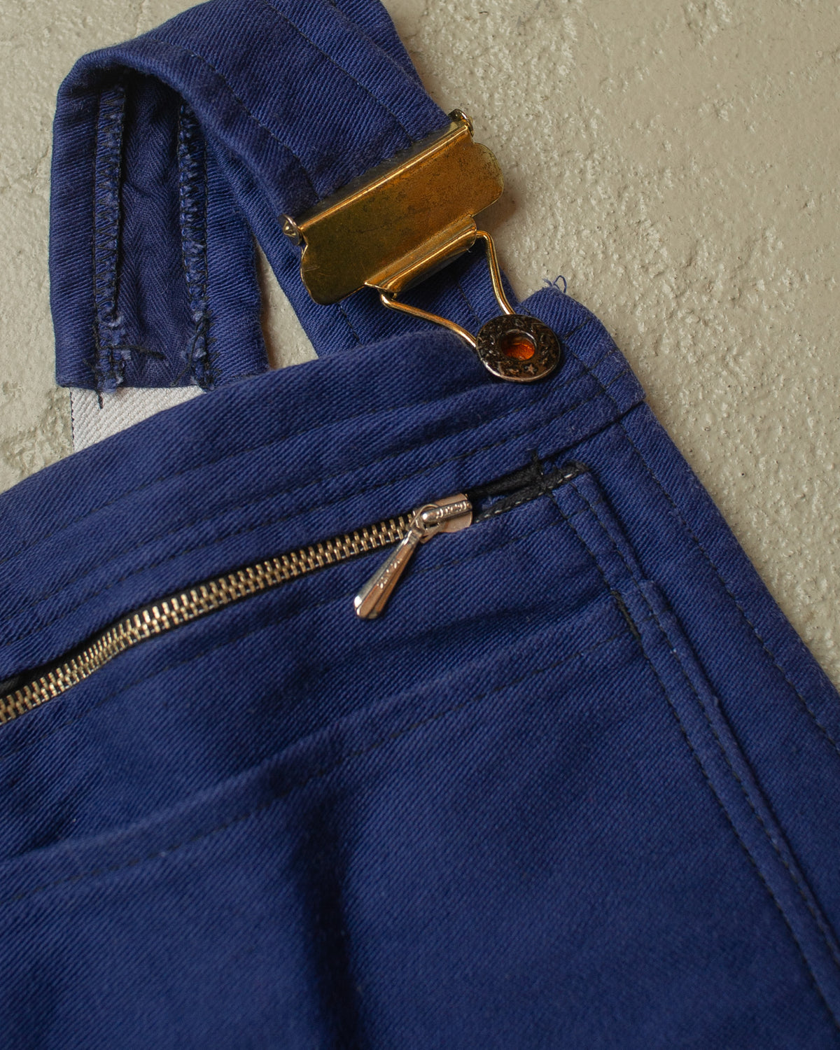 1940s/50s German Moleskin Work Overall blue - W43,5 L32