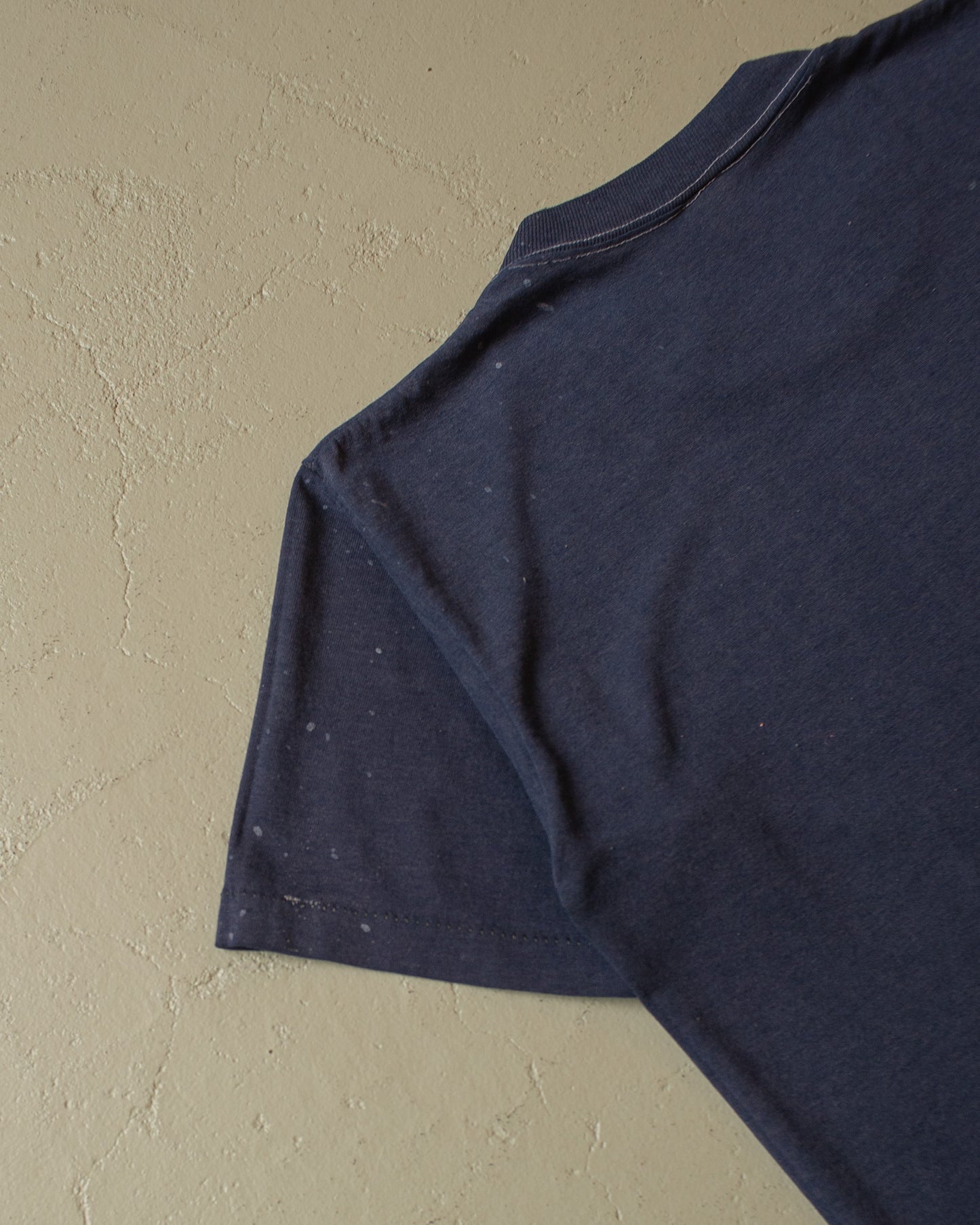 1980s painter University of Michigan T-shirt blue - S/M