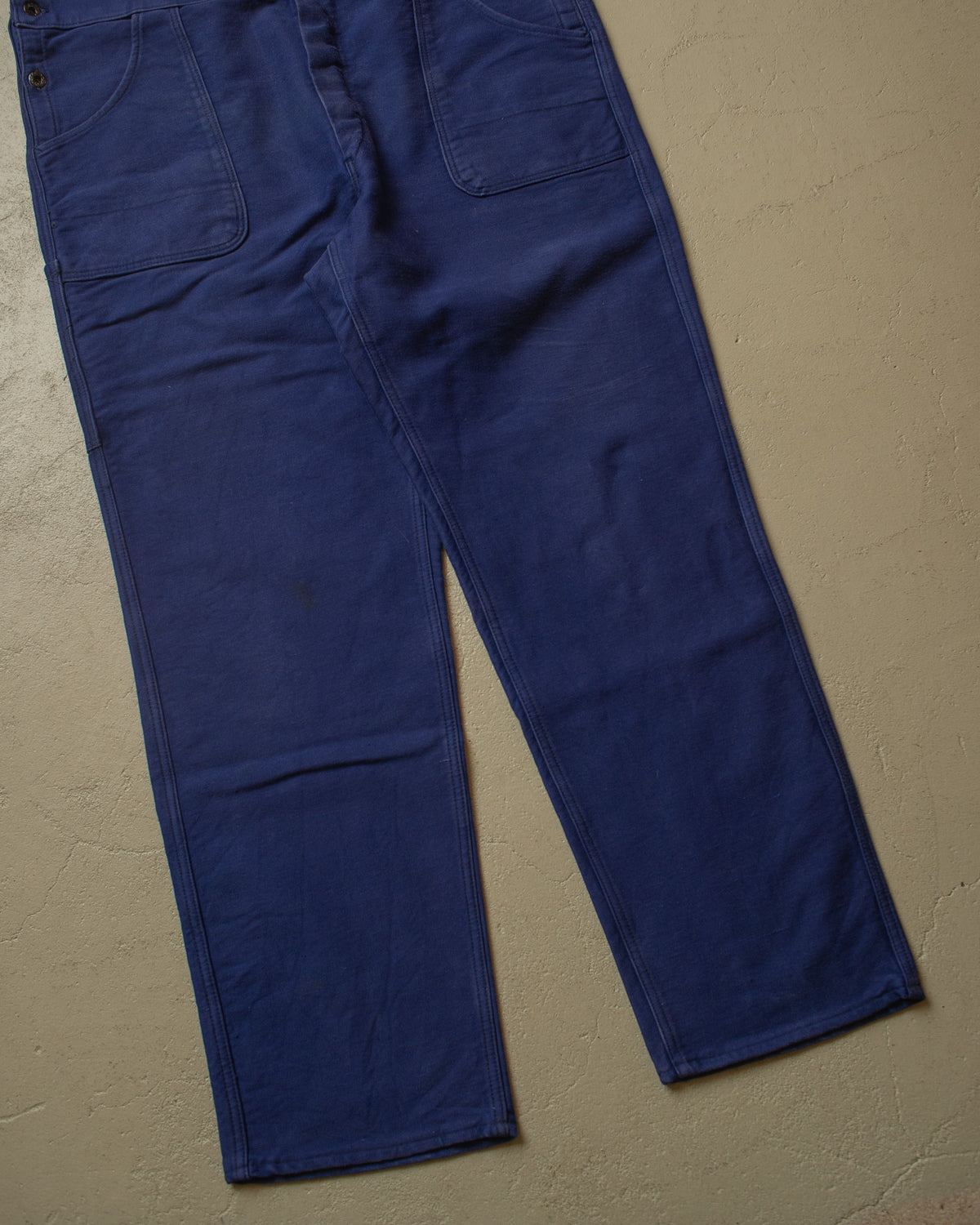 1940s/50s German Moleskin Work Overall blue - W43,5 L32
