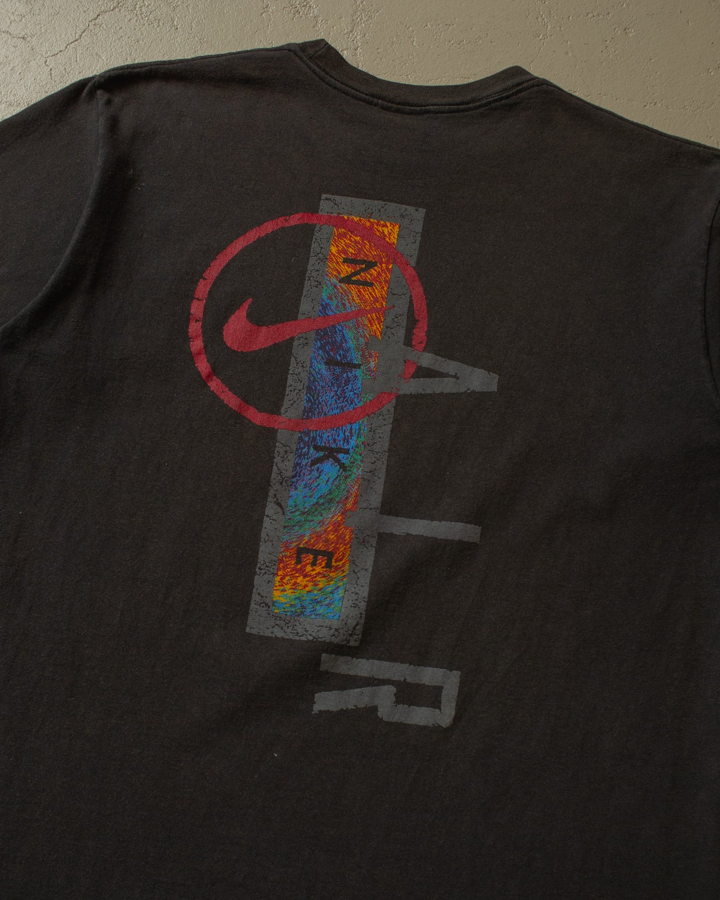 1990s faded Nike T-shirt black - M