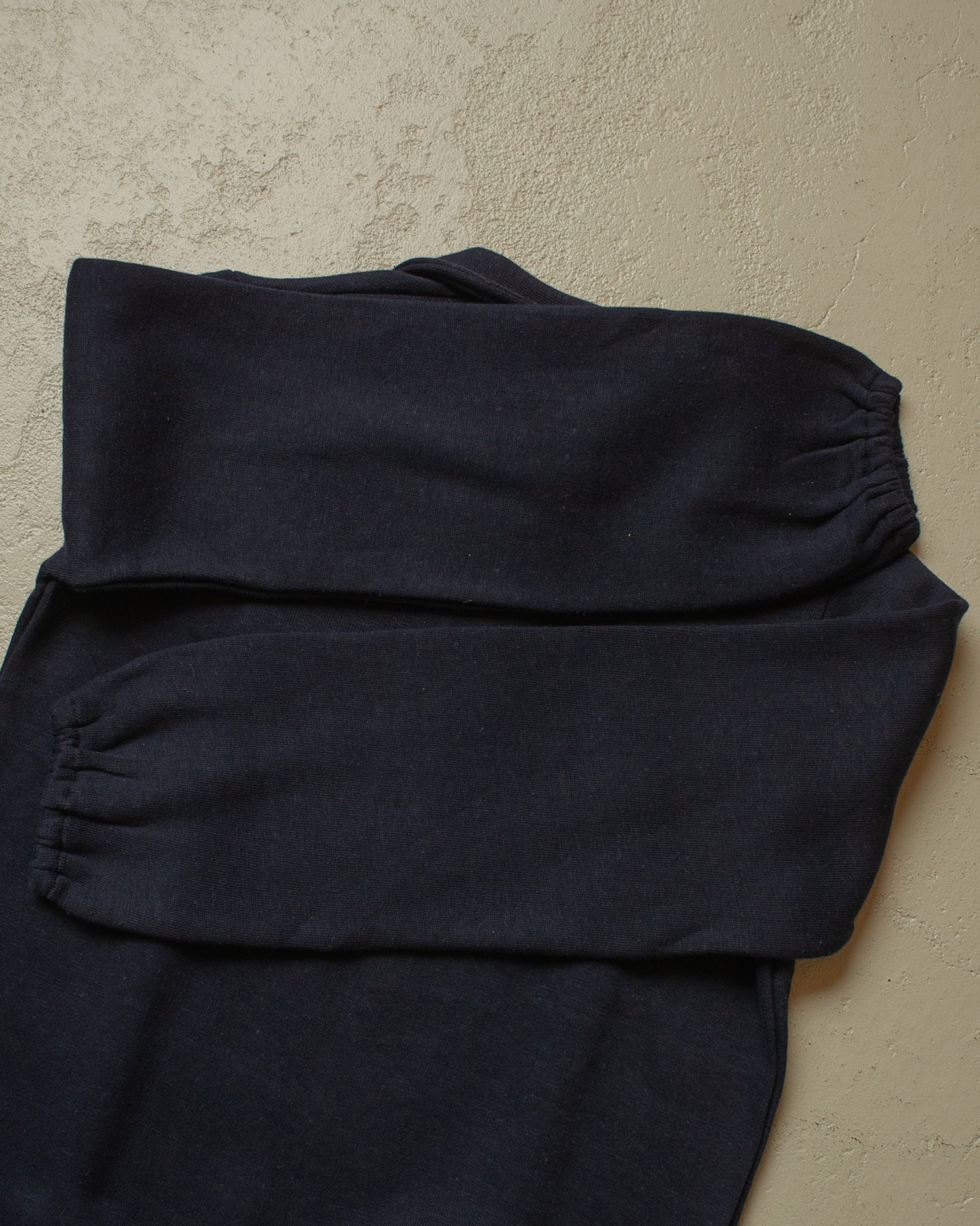 1950s unworn German Youth Quarter Zip Sweatshirt navyblue - S