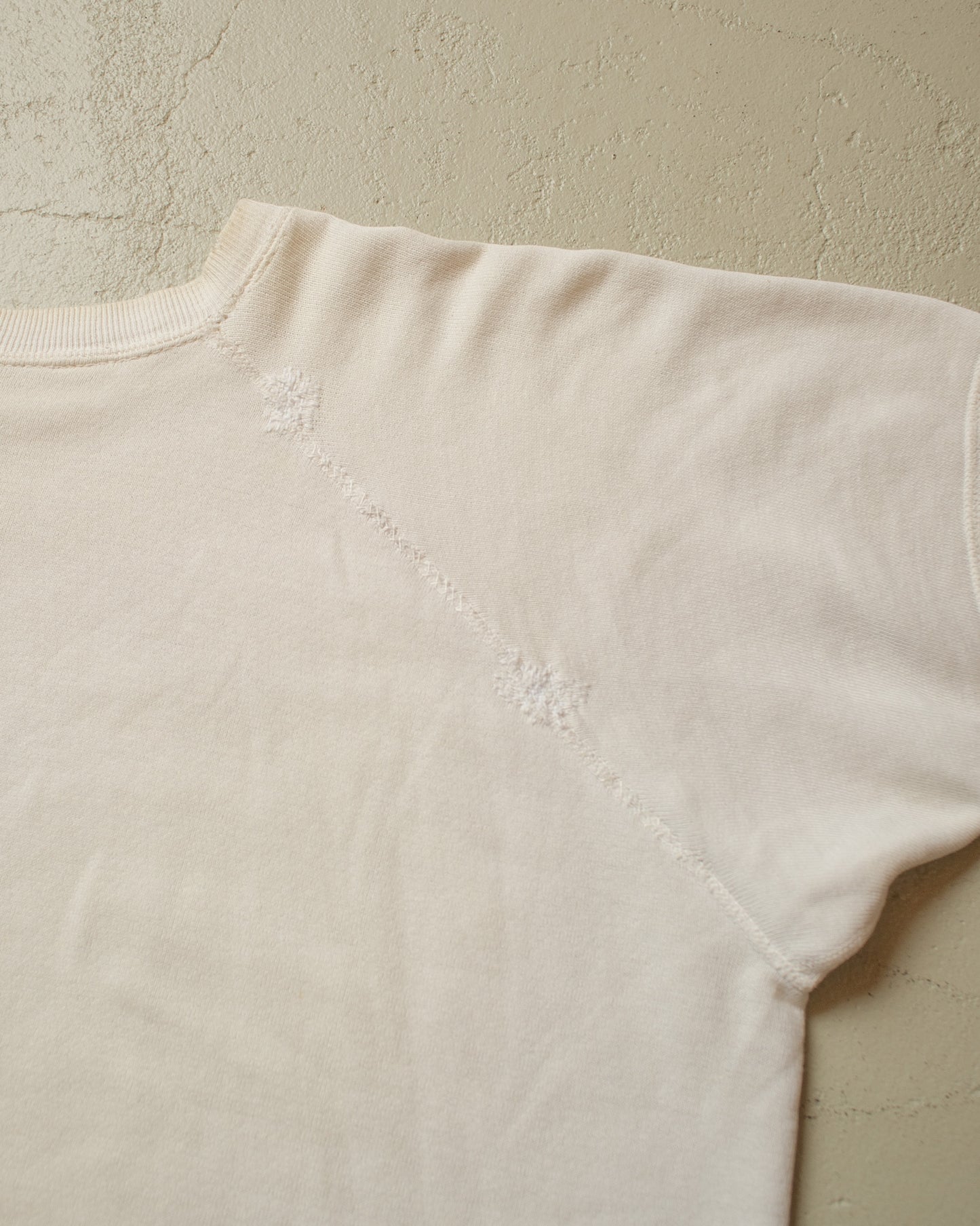 1960s John Brown University Short Sleeve Sweatshirt white - XL