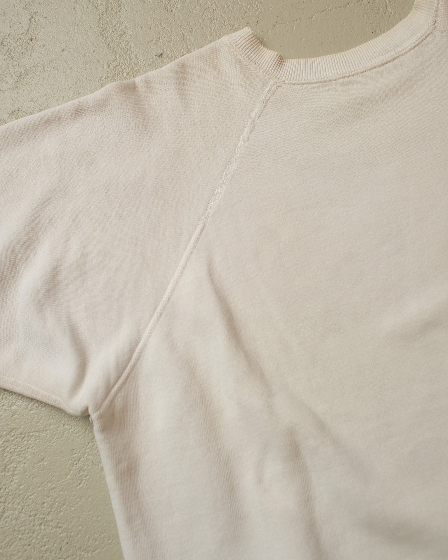 1960s John Brown University Short Sleeve Sweatshirt white - XL