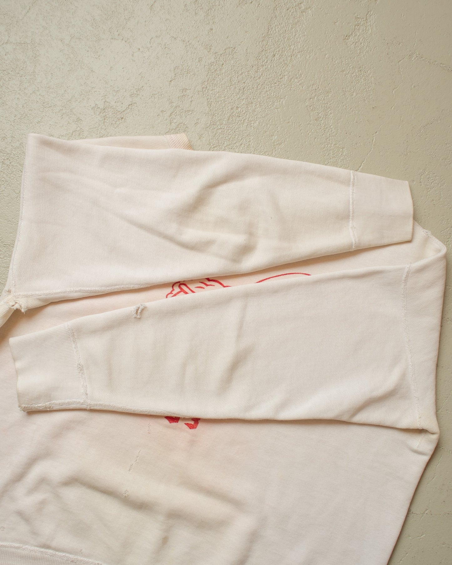 1930s/40s Single V Social Club Sweatshirt white - L/XL