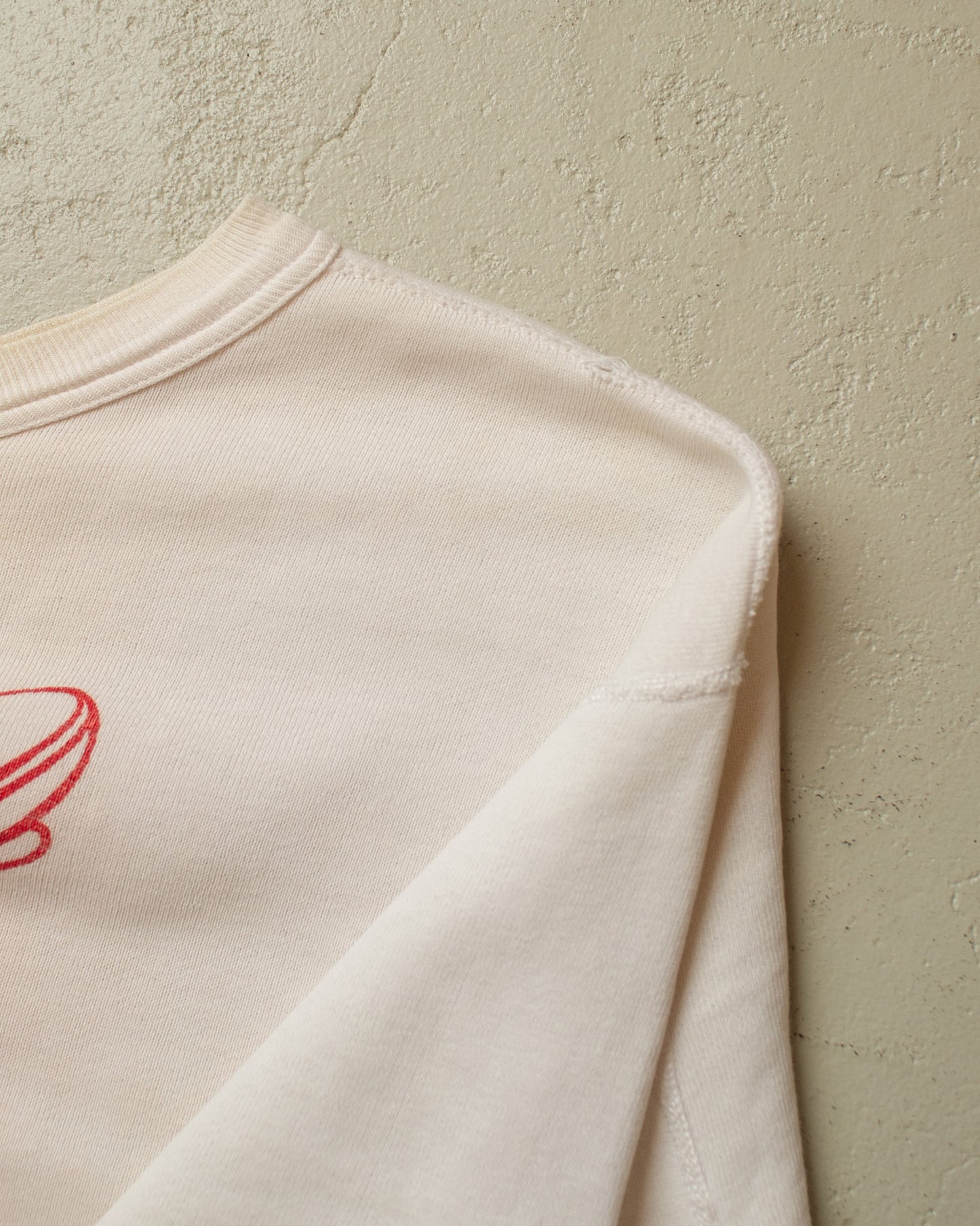 1930s/40s Single V Social Club Sweatshirt white - L/XL