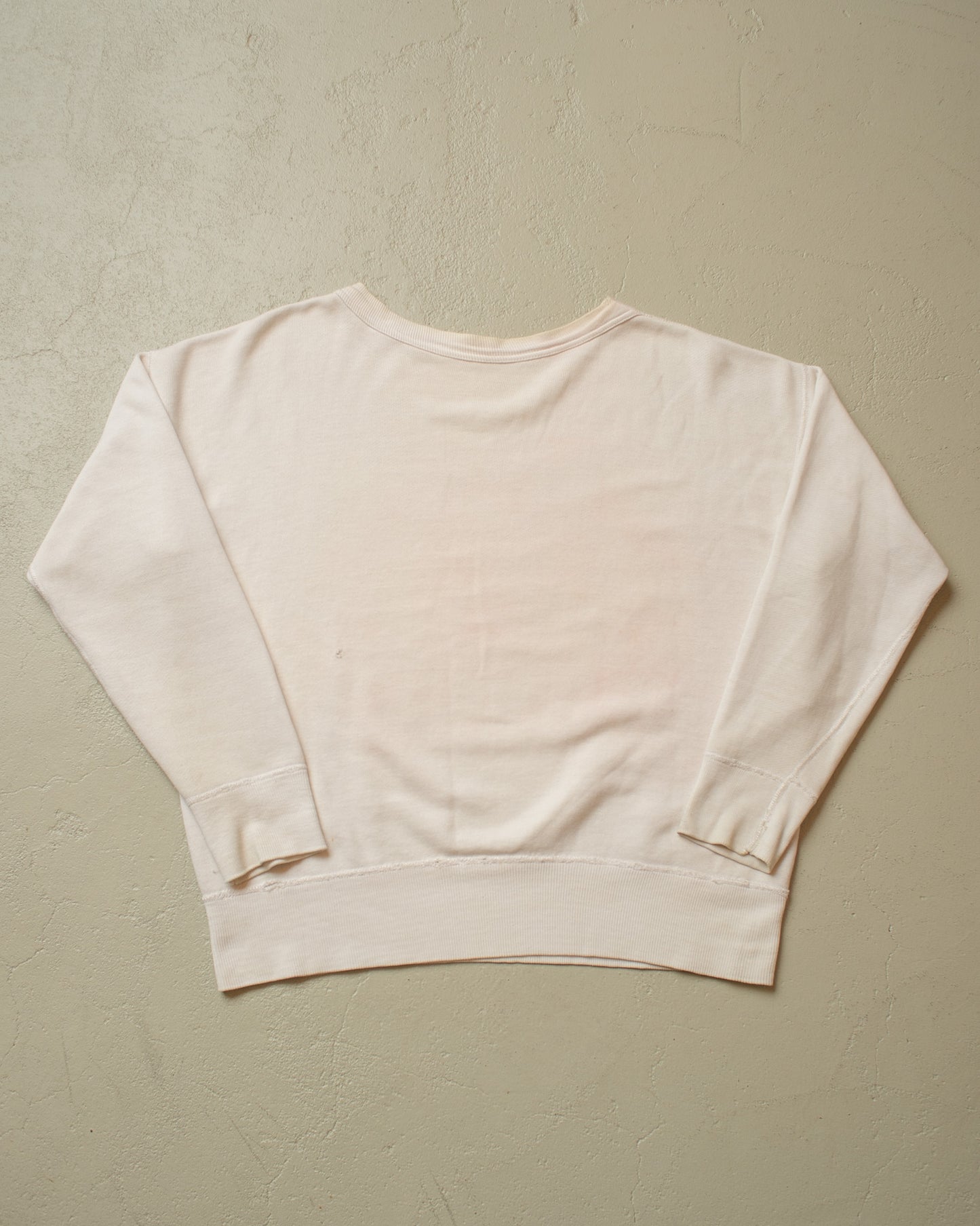 1930s/40s Single V Social Club Sweatshirt white - L/XL