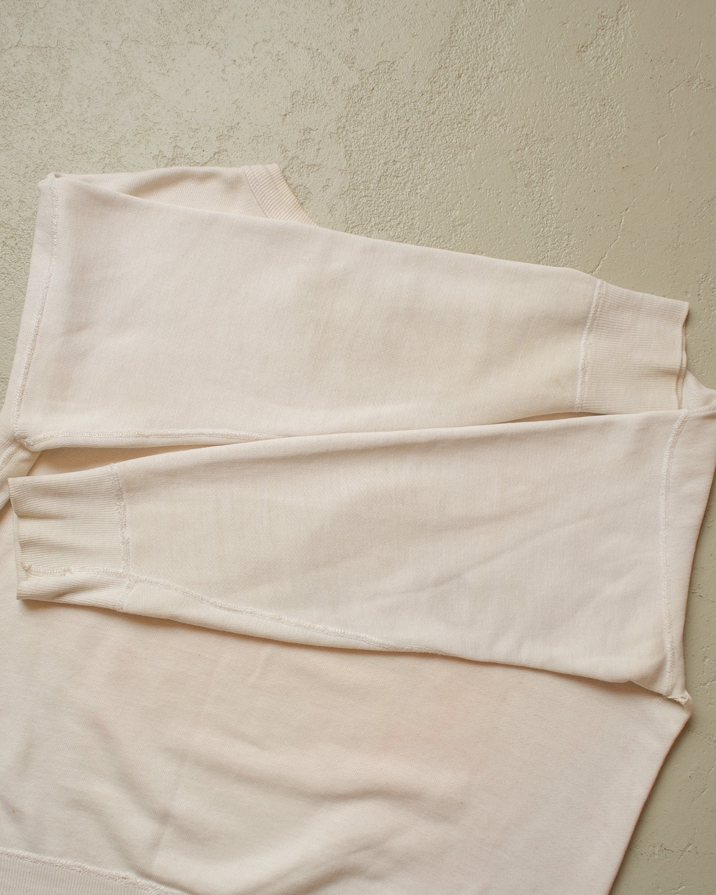 1930s/40s Single V Social Club Sweatshirt white - L/XL