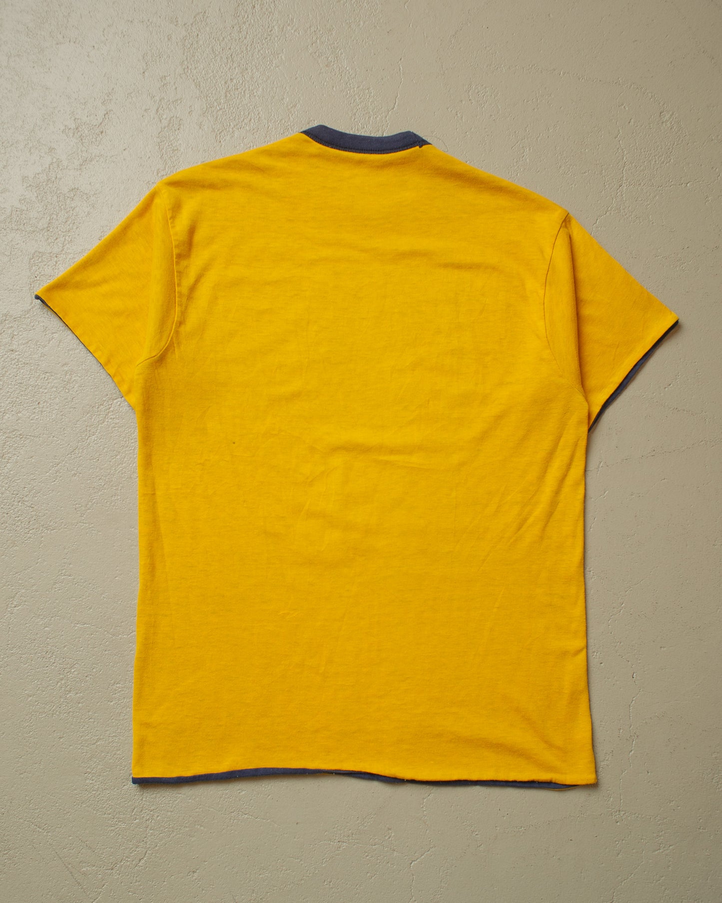 1970s/80s Olmsted Falls Reversible T-shirt yellow/blue - S/M