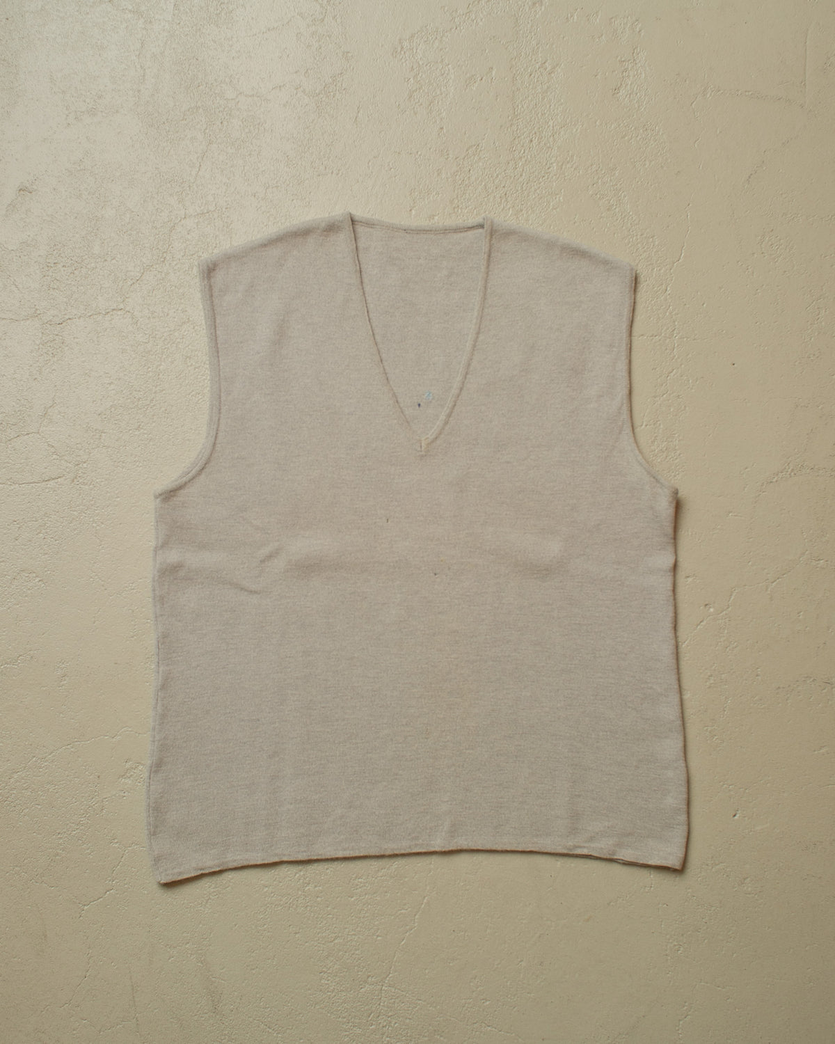 1940s/50s German Wool Knit Vest grey - M/L