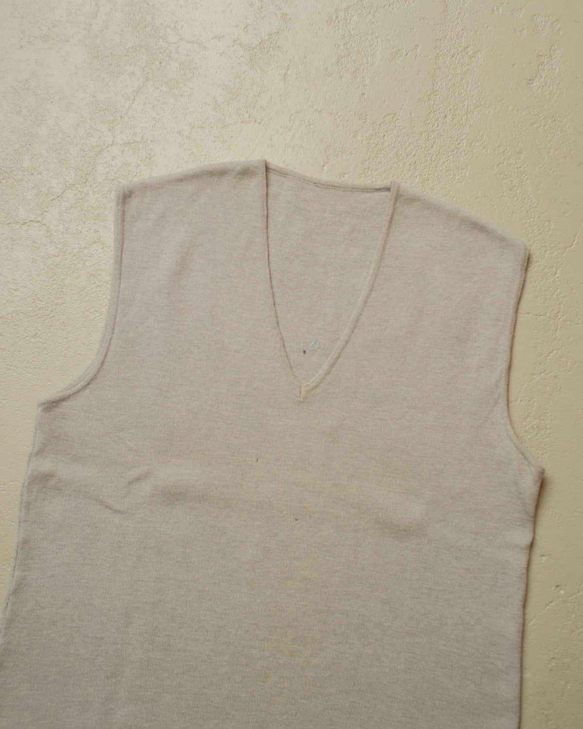 1940s/50s German Wool Knit Vest grey - M/L