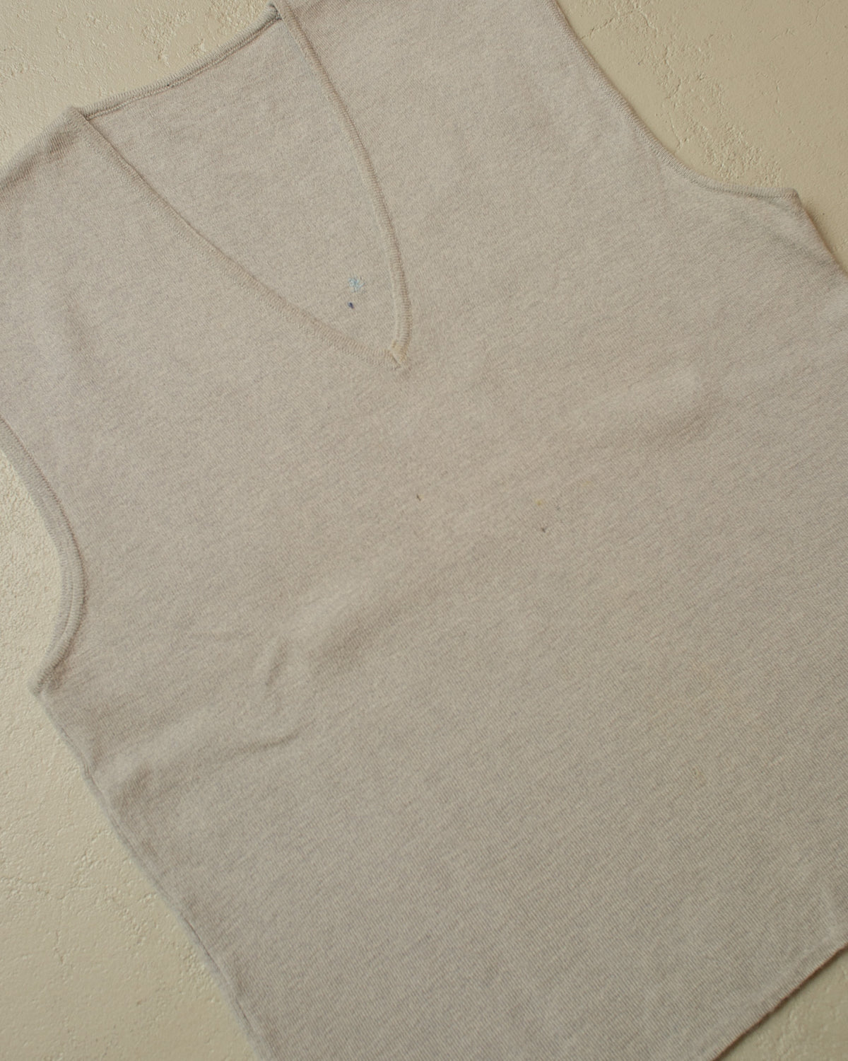 1940s/50s German Wool Knit Vest grey - M/L