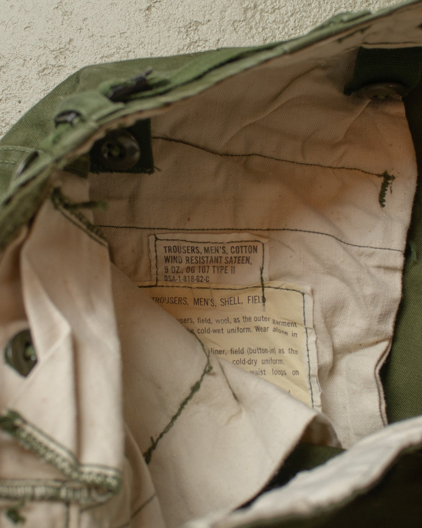 1962 US Army M51 OG-107 Pants green - W31 L33
