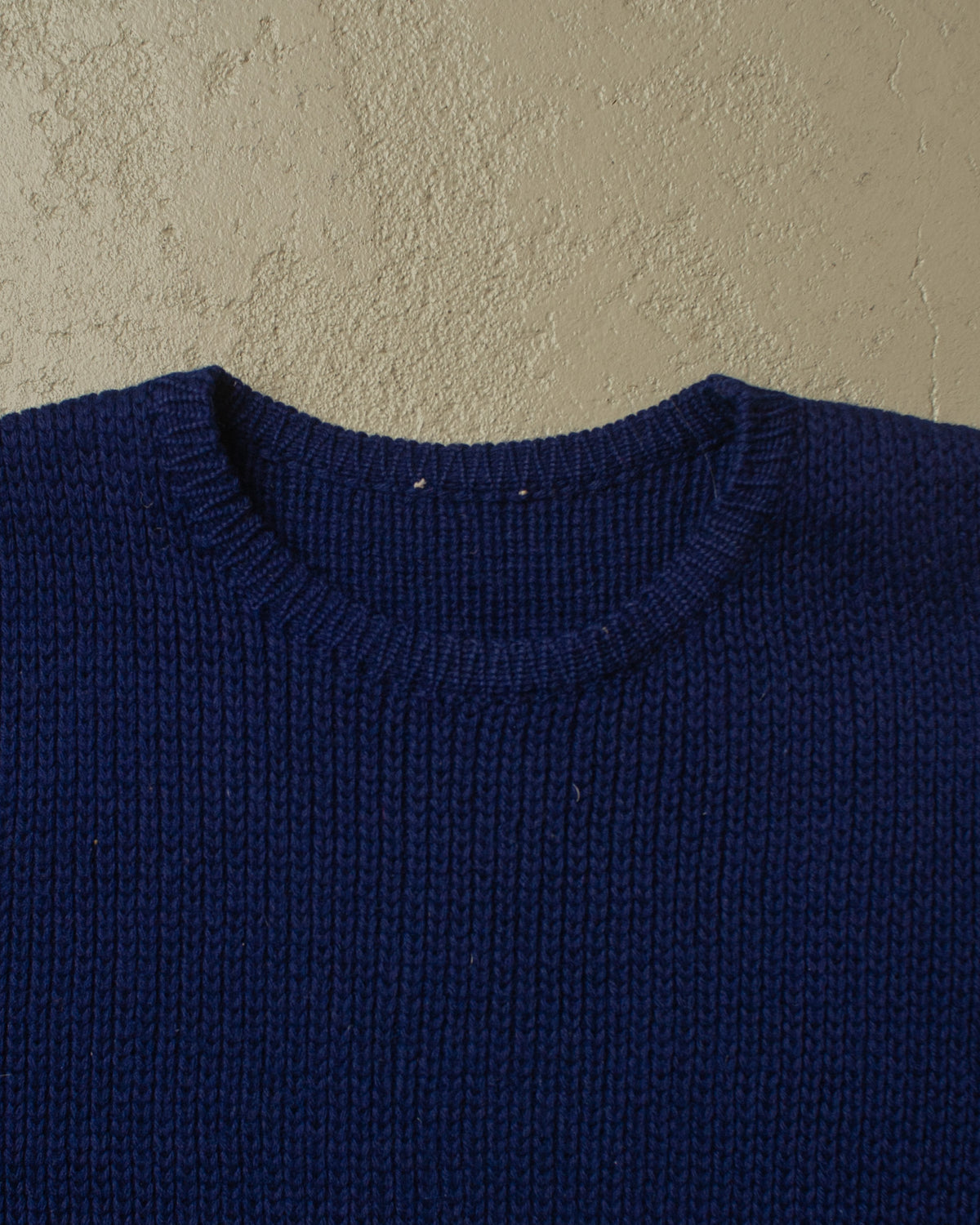 1960s German Ski Wool Knit Sweater blue - M/L