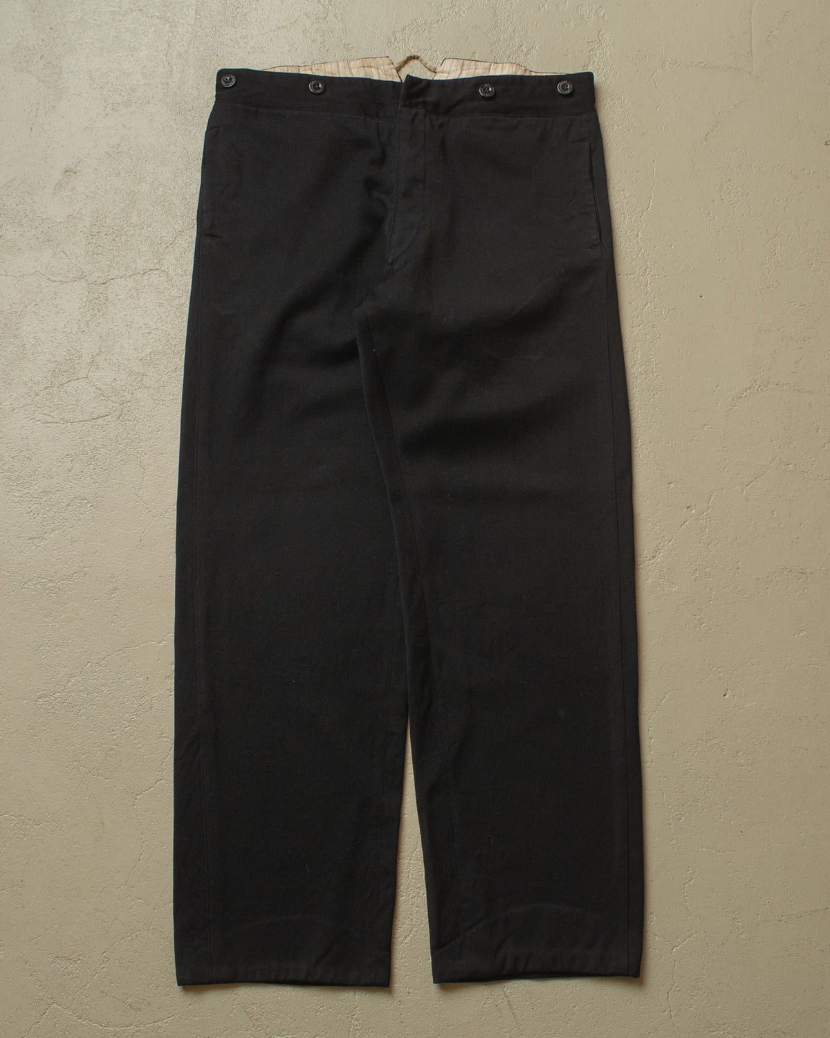 1920s German Wool Suit Pants black - W32 L28
