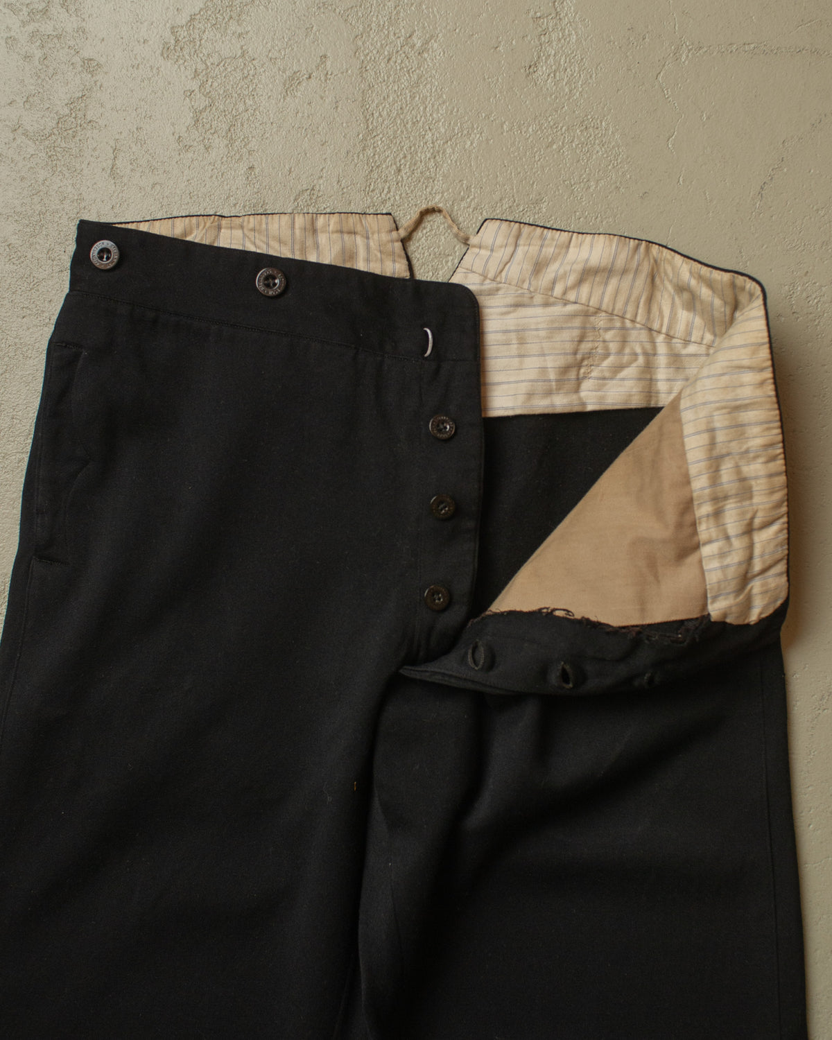 1920s German Wool Suit Pants black - W32 L28