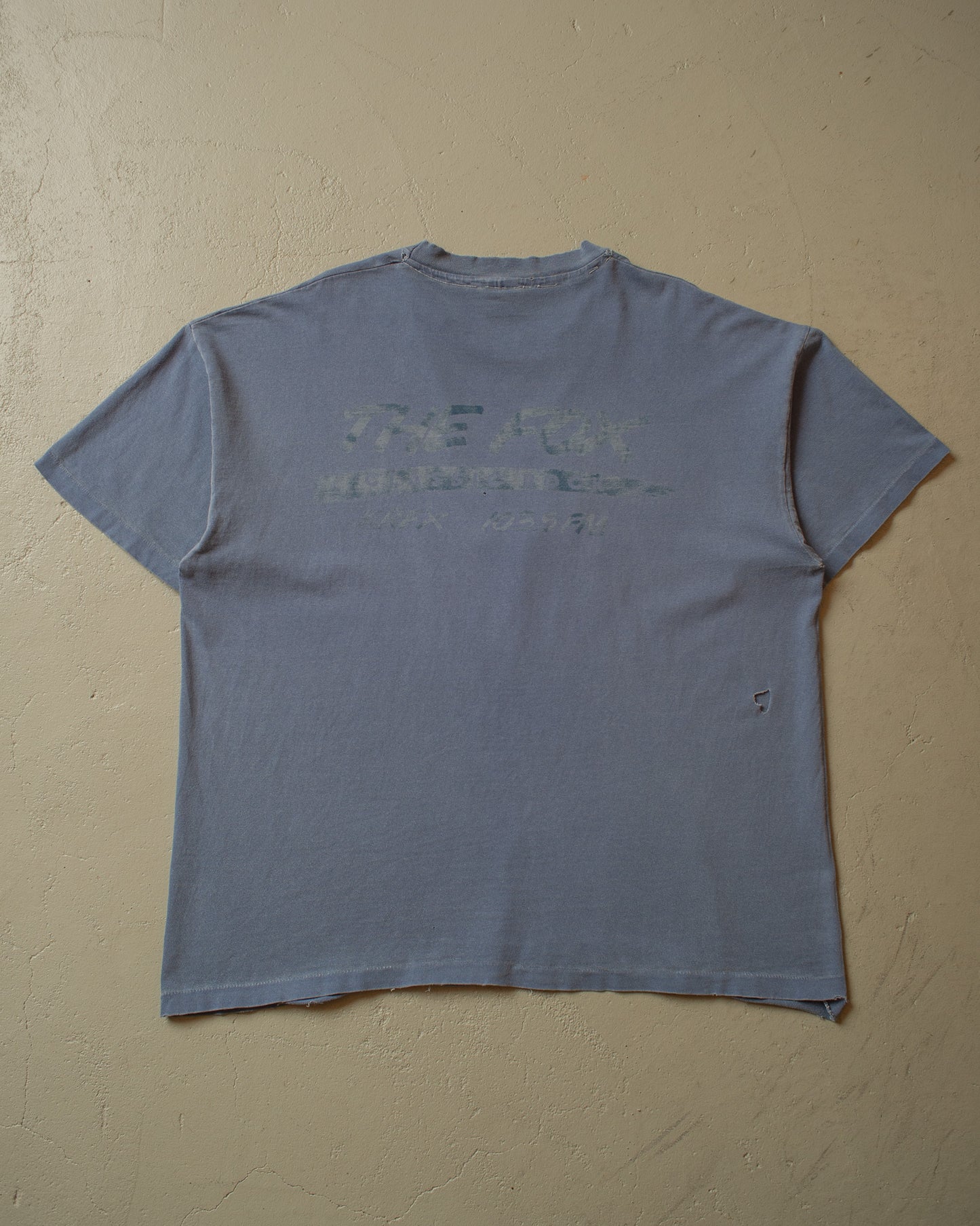 1990s distressed The Fox 103.5 T-shirt blue - XL/XXL