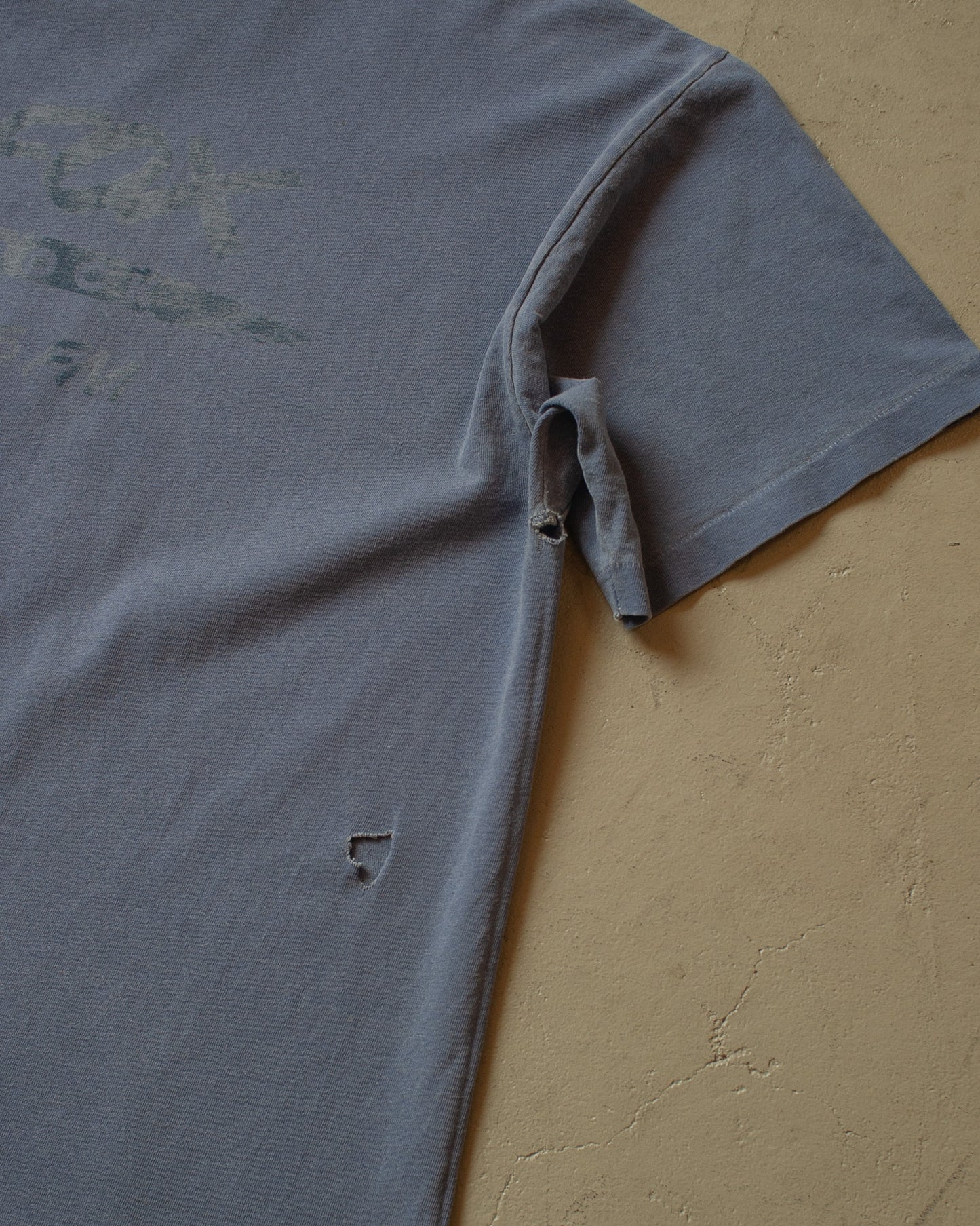 1990s distressed The Fox 103.5 T-shirt blue - XL/XXL