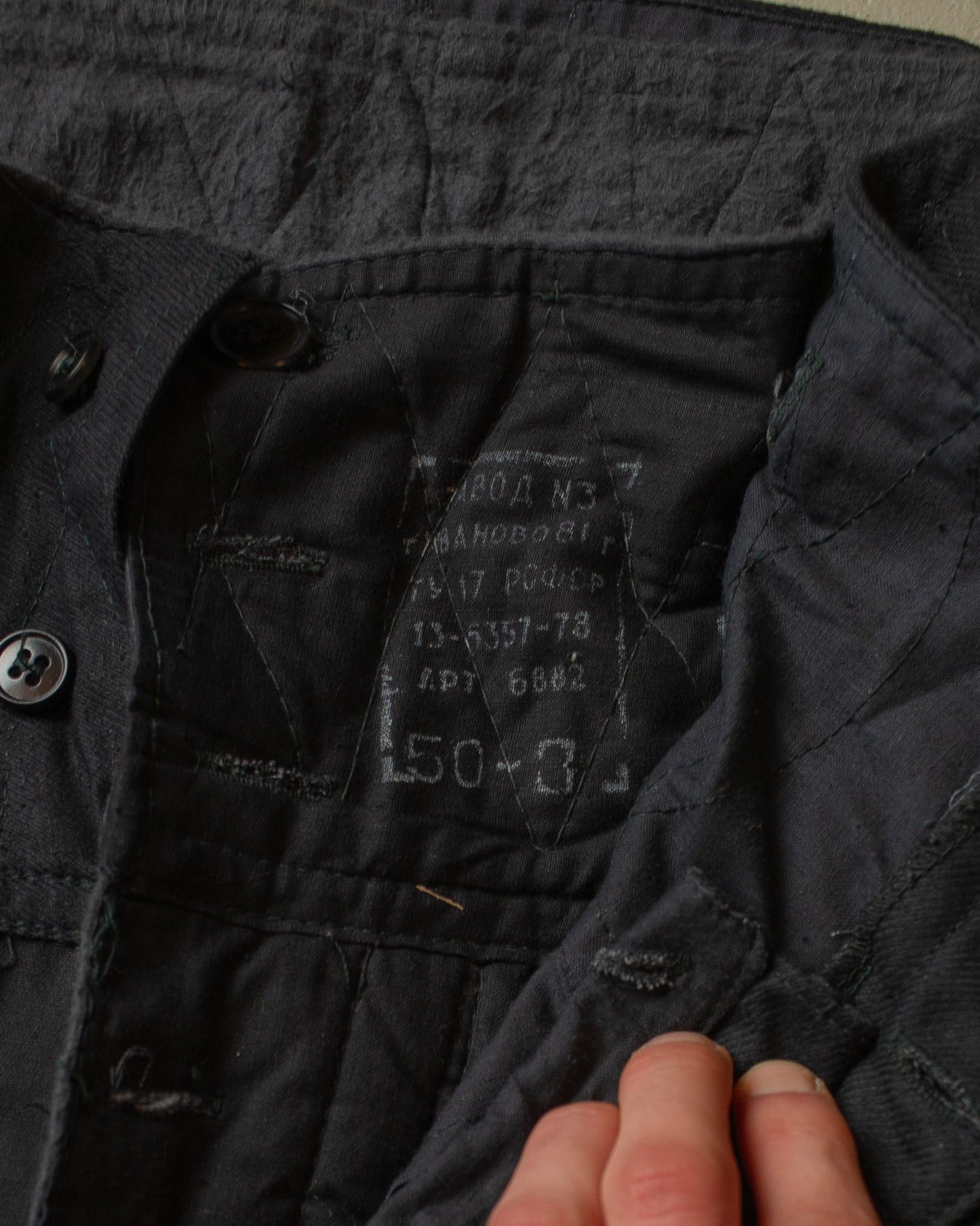 1970s/80s Soviet Tanker Set black - M/L