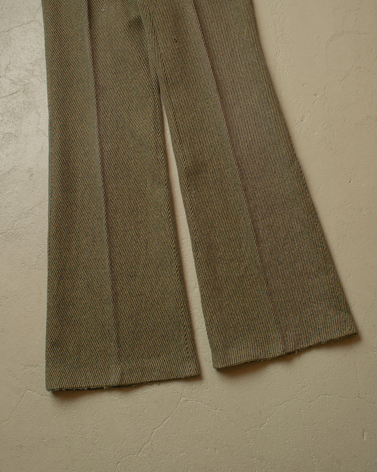 1960s/70s C&A Angelo Litrico Flared Wool Pants green - W30,5 L32,5