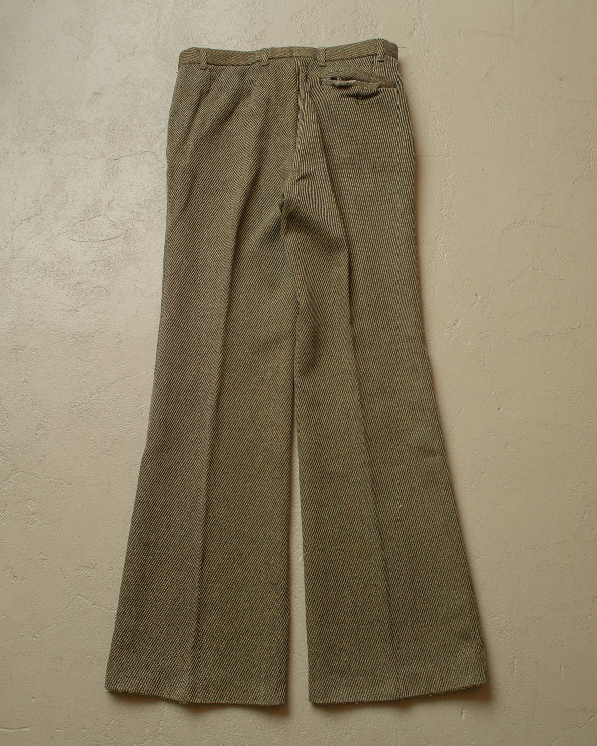 1960s/70s C&A Angelo Litrico Flared Wool Pants green - W30,5 L32,5