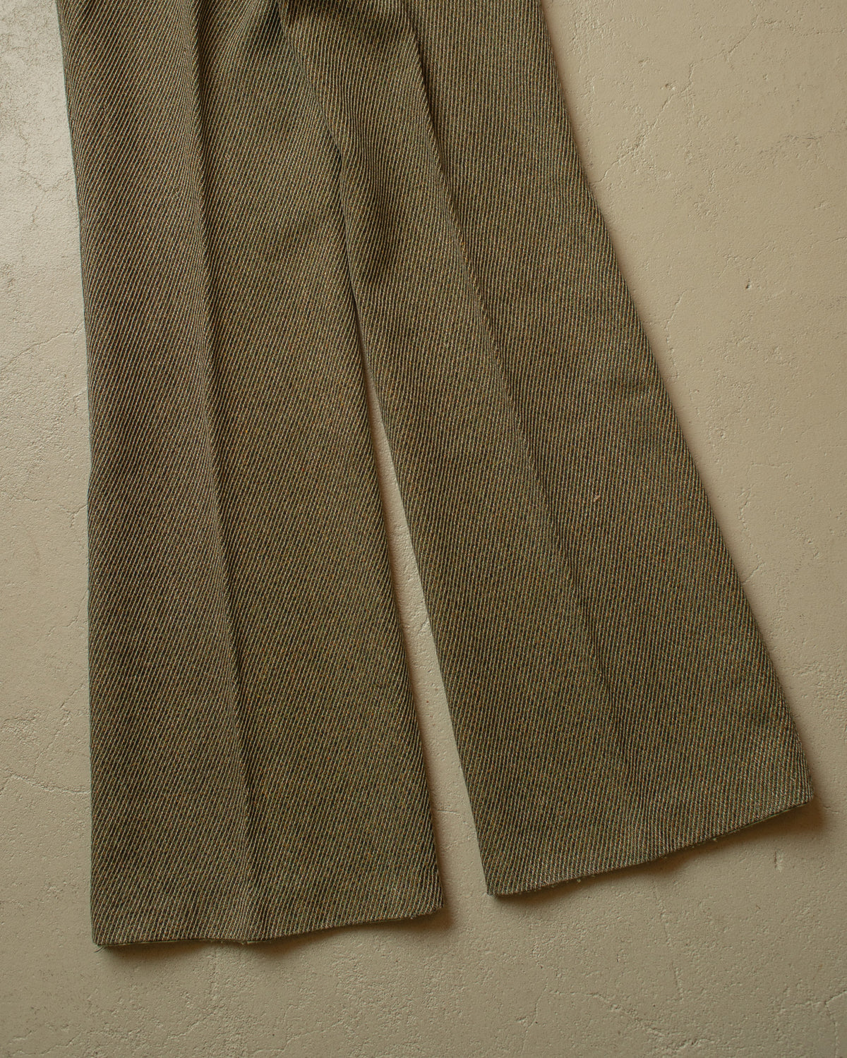 1960s/70s C&A Angelo Litrico Flared Wool Pants green - W30,5 L32,5
