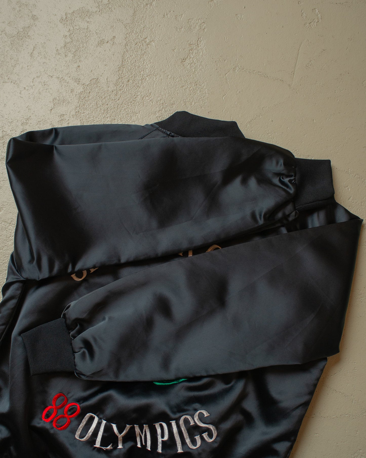 1988 Seoul Olympics Satin Jacket black - L