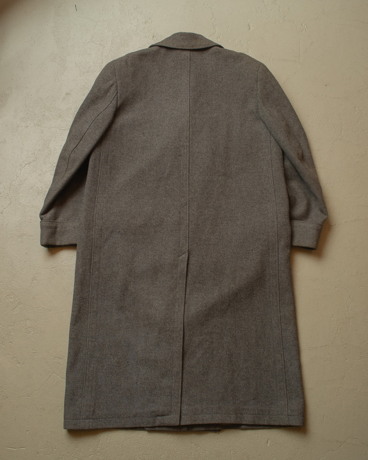 1930s/40s German Double Breasted Wool Overcoat grey - L/XL