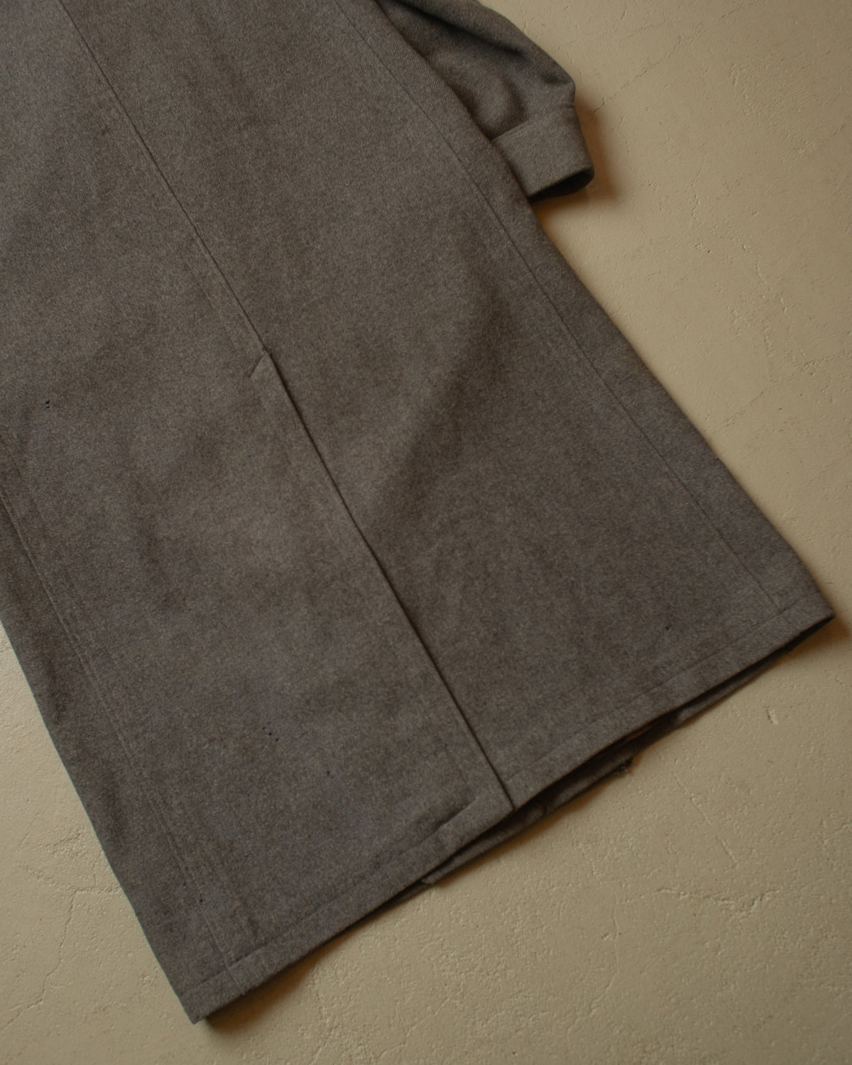1930s/40s German Double Breasted Wool Overcoat grey - L/XL