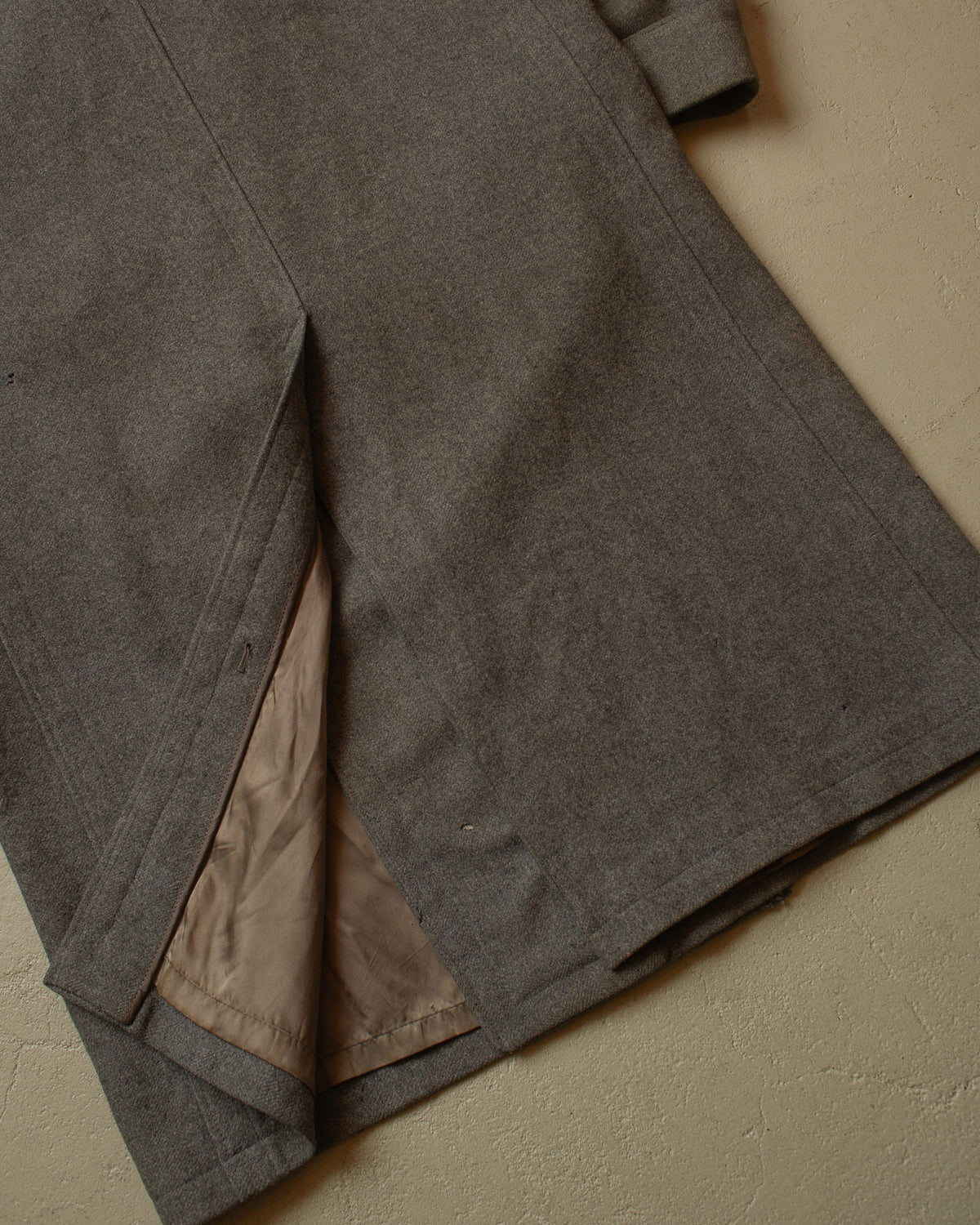 1930s/40s German Double Breasted Wool Overcoat grey - L/XL