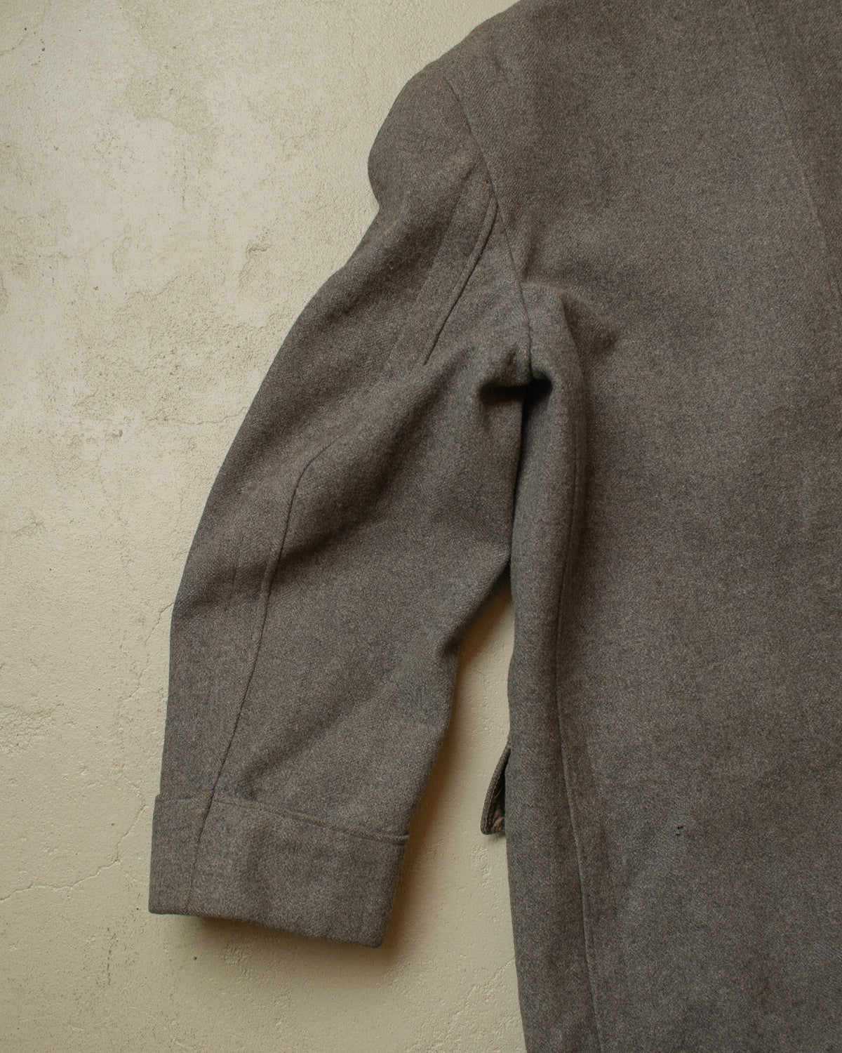 1930s/40s German Double Breasted Wool Overcoat grey - L/XL