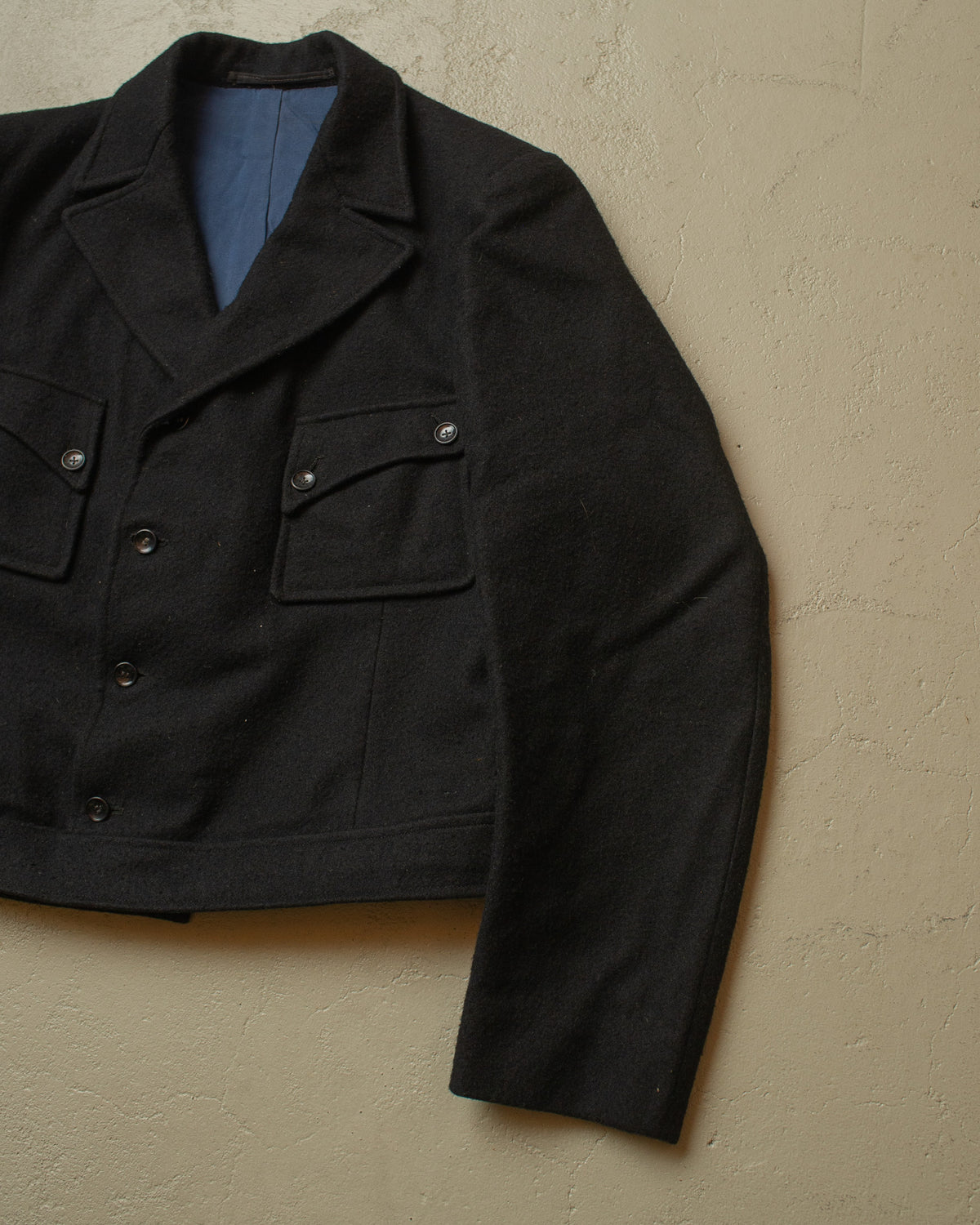 1940s German Wool Ski Suit black - M