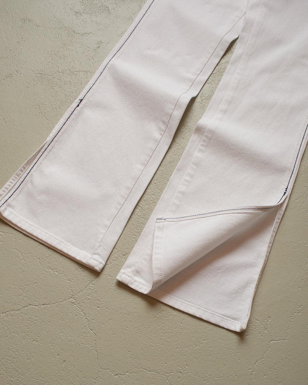 90s Womens Ralph Lauren Flared Jeans white - 4x32