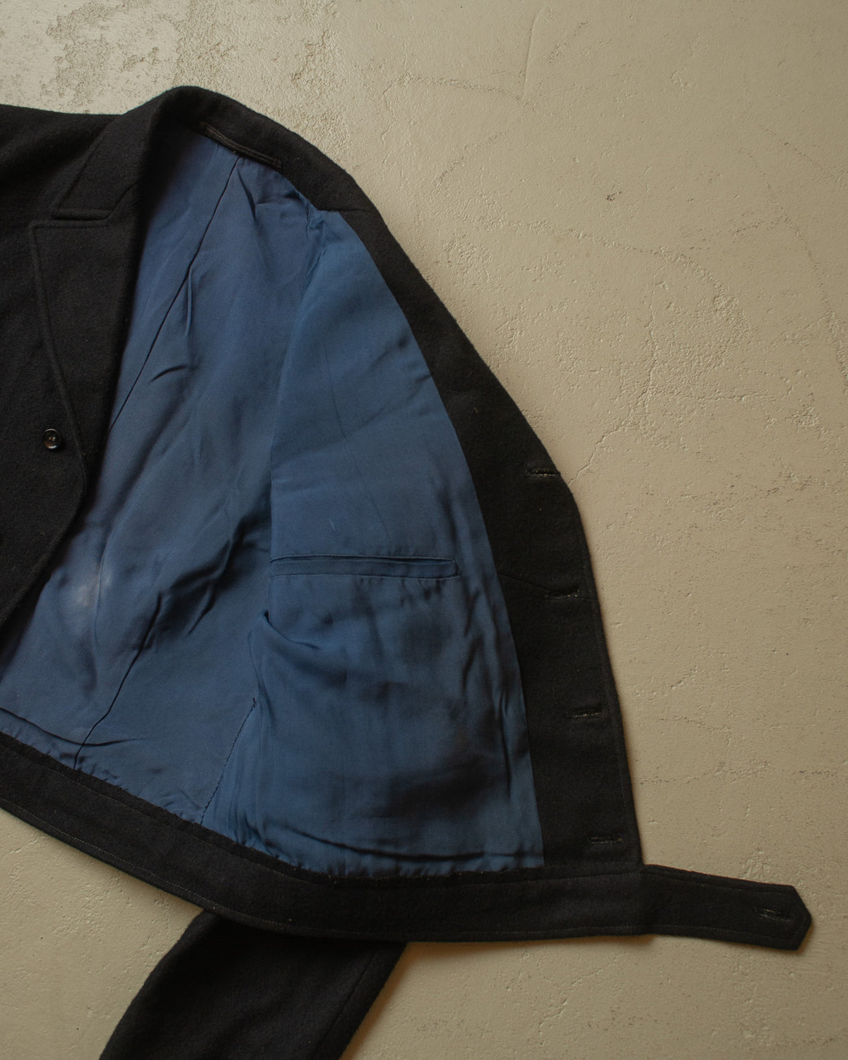 1940s German Wool Ski Suit black - M