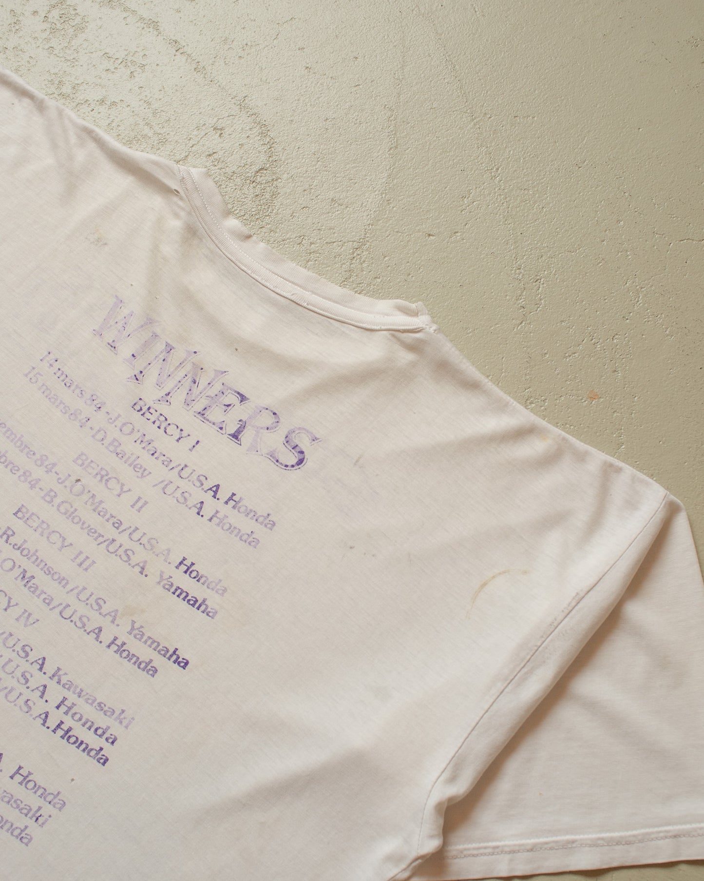 1989 distressed Supercross Tracer T-shirt white - XL/XXL