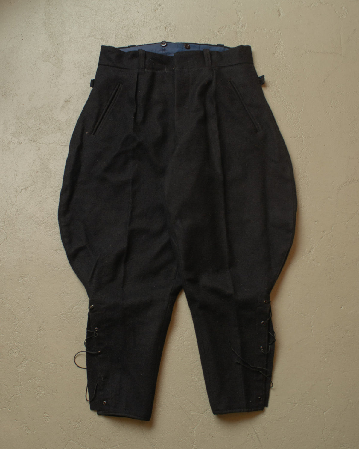 1940s German Wool Ski Suit black - M