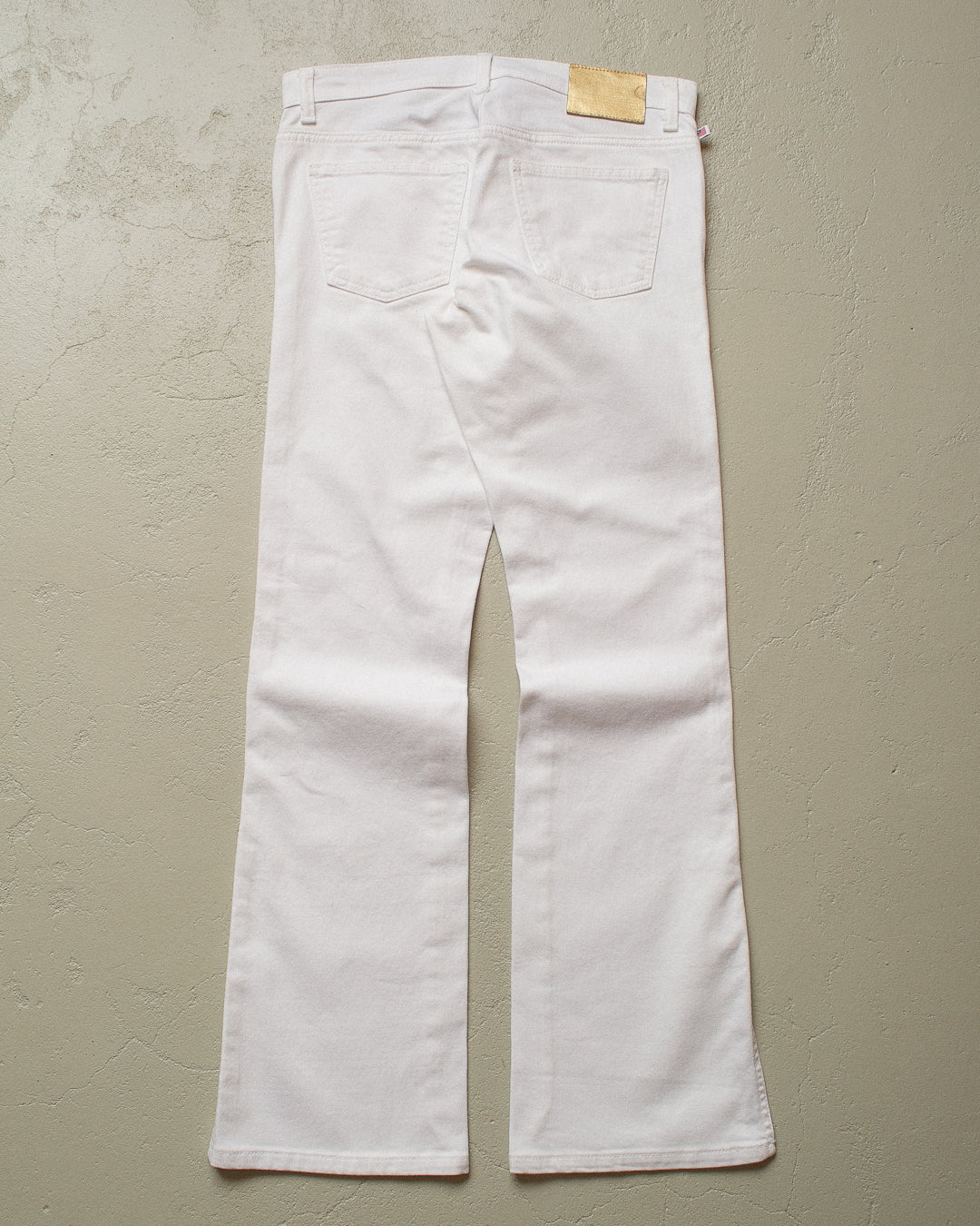 90s Womens Ralph Lauren Flared Jeans white - 4x32