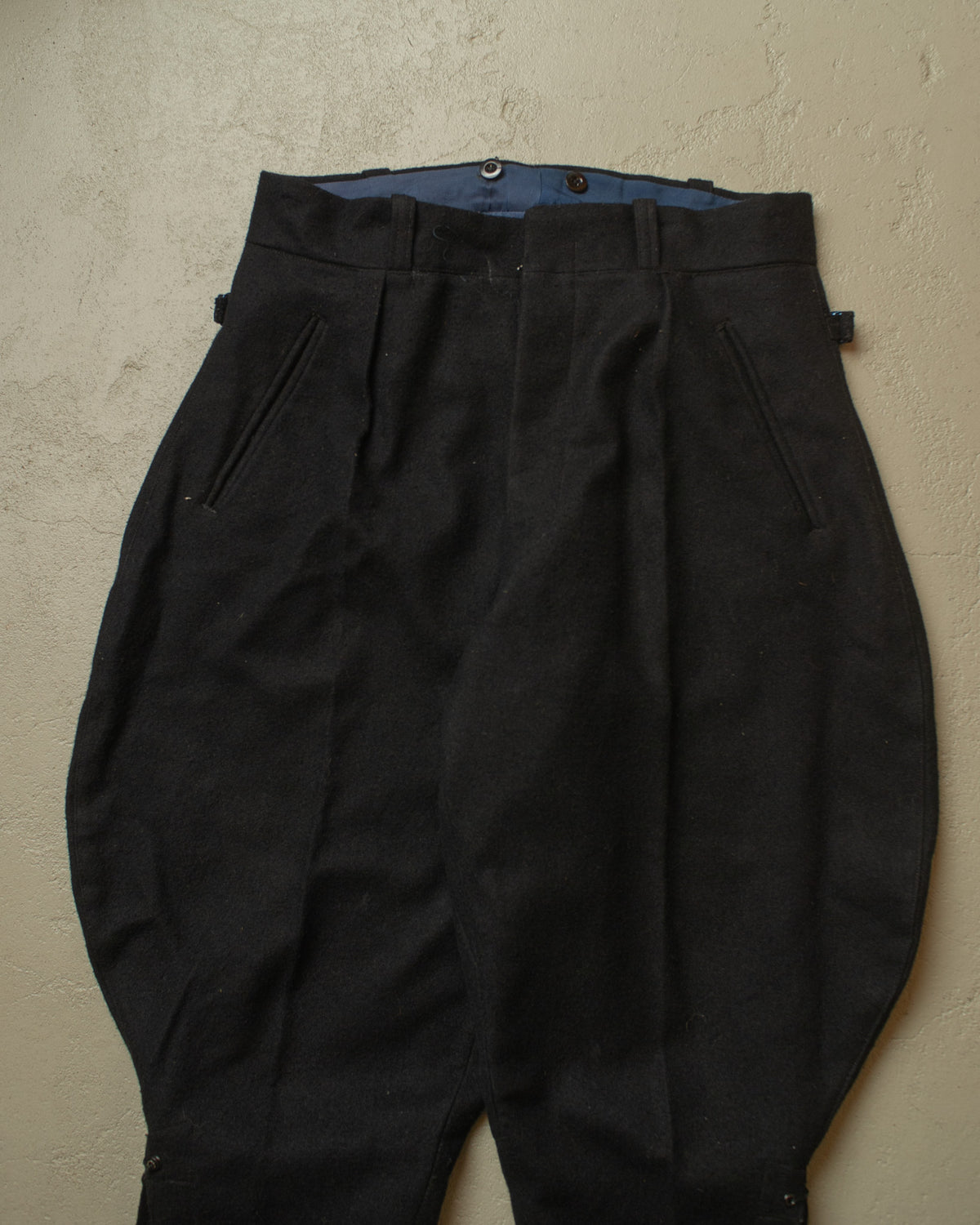 1940s German Wool Ski Suit black - M