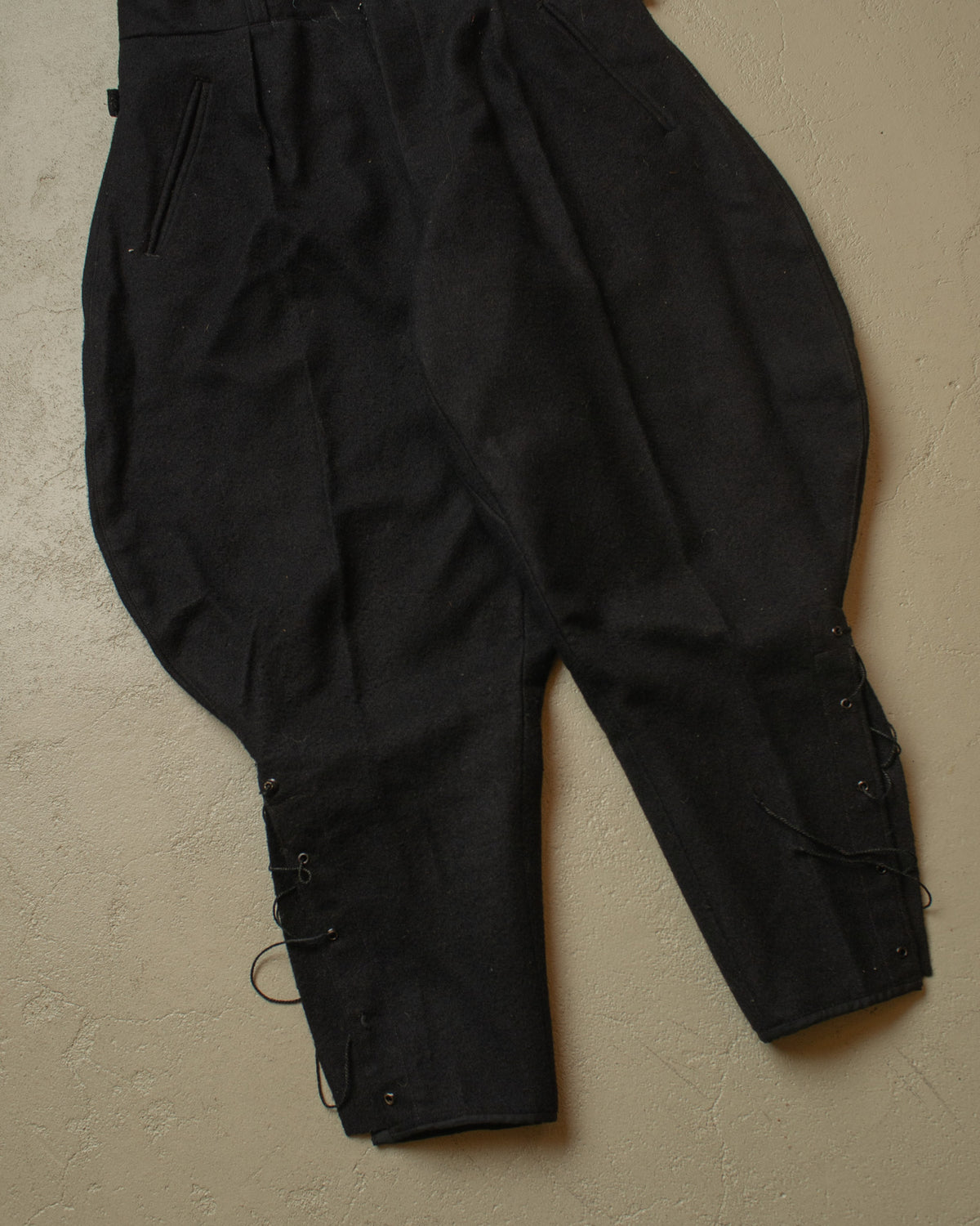 1940s German Wool Ski Suit black - M