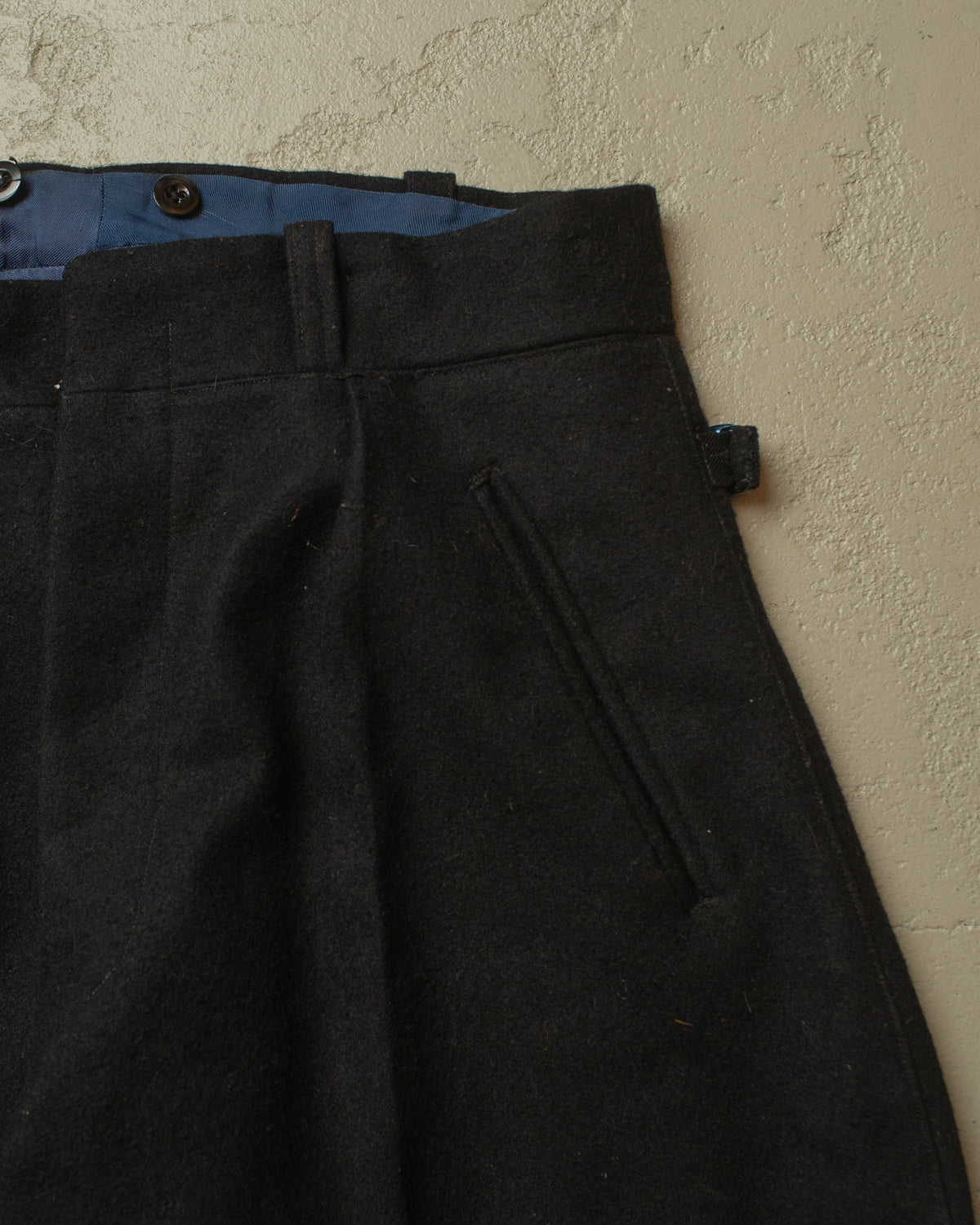 1940s German Wool Ski Suit black - M