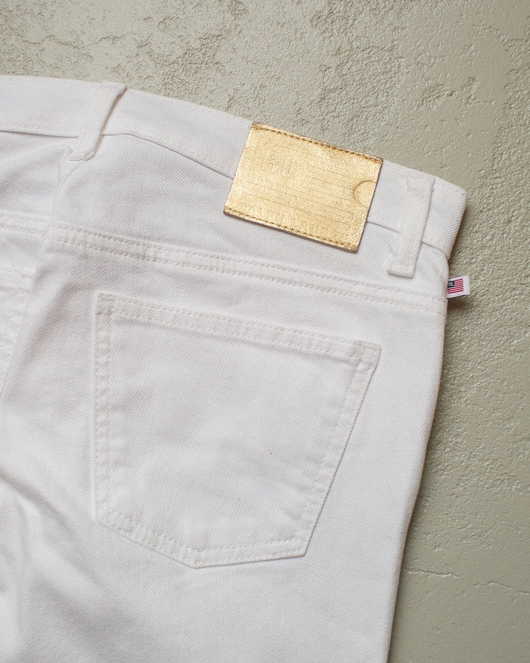 90s Womens Ralph Lauren Flared Jeans white - 4x32