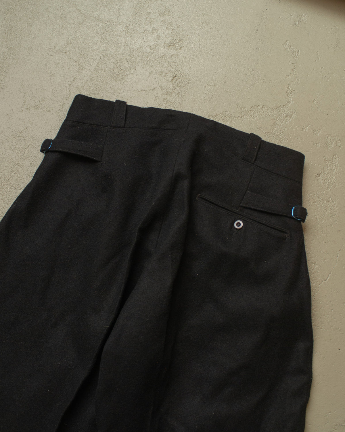 1940s German Wool Ski Suit black - M