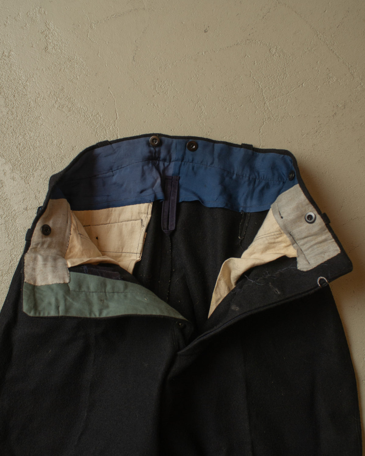 1940s German Wool Ski Suit black - M