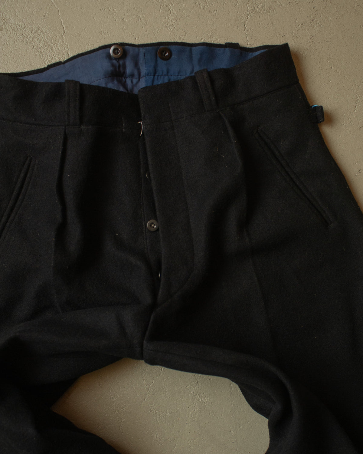 1940s German Wool Ski Suit black - M
