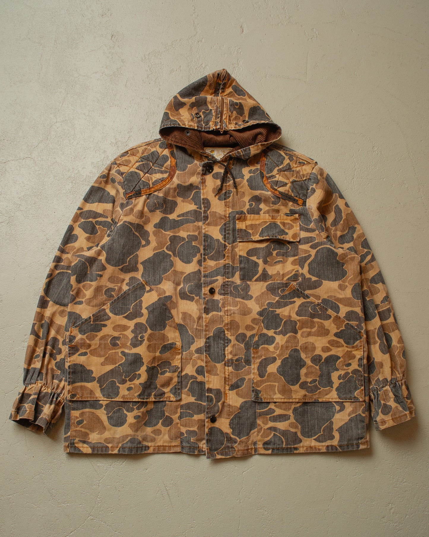 1970s/80s Duck Camo Hunting Jacket - L