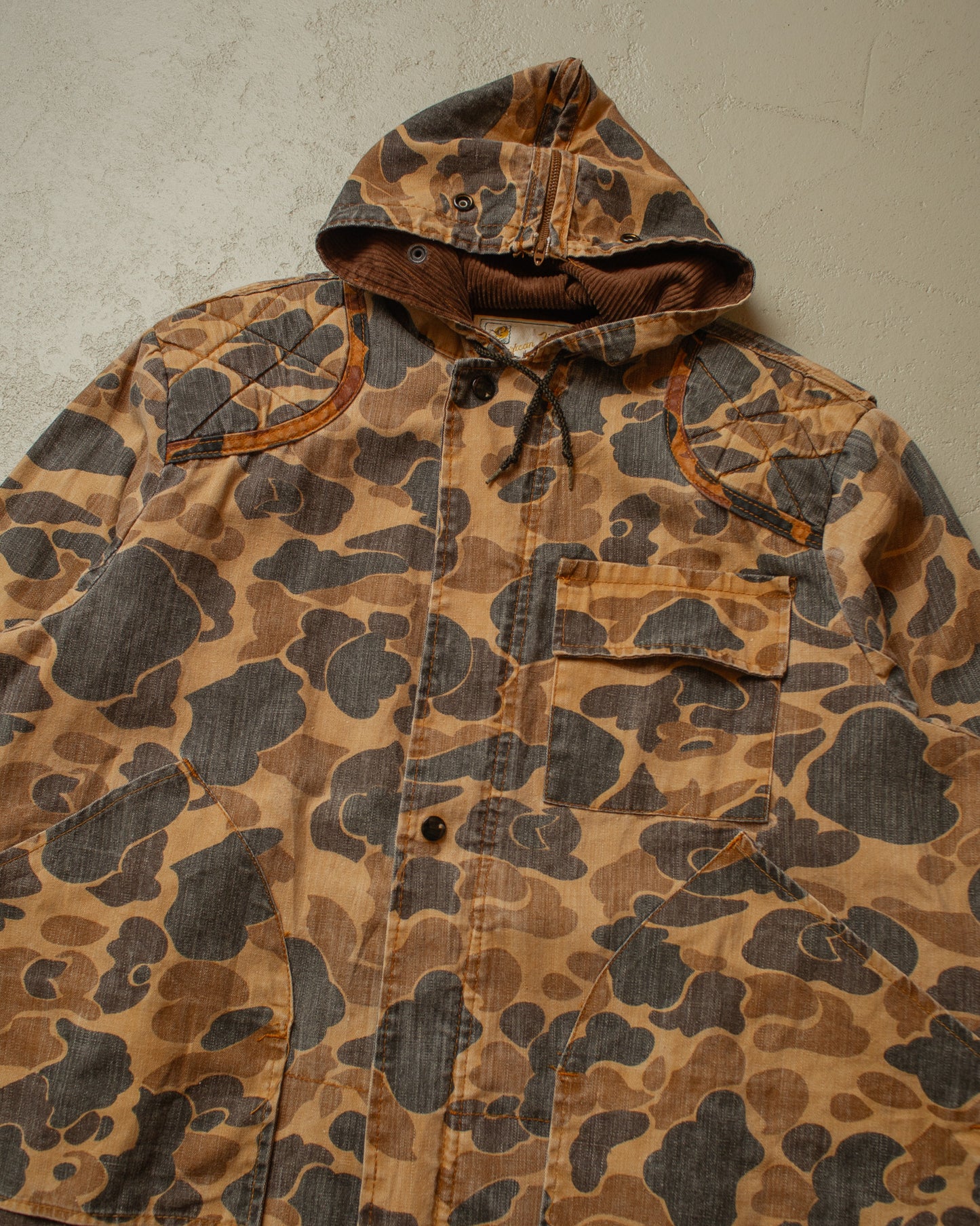 1970s/80s Duck Camo Hunting Jacket - L