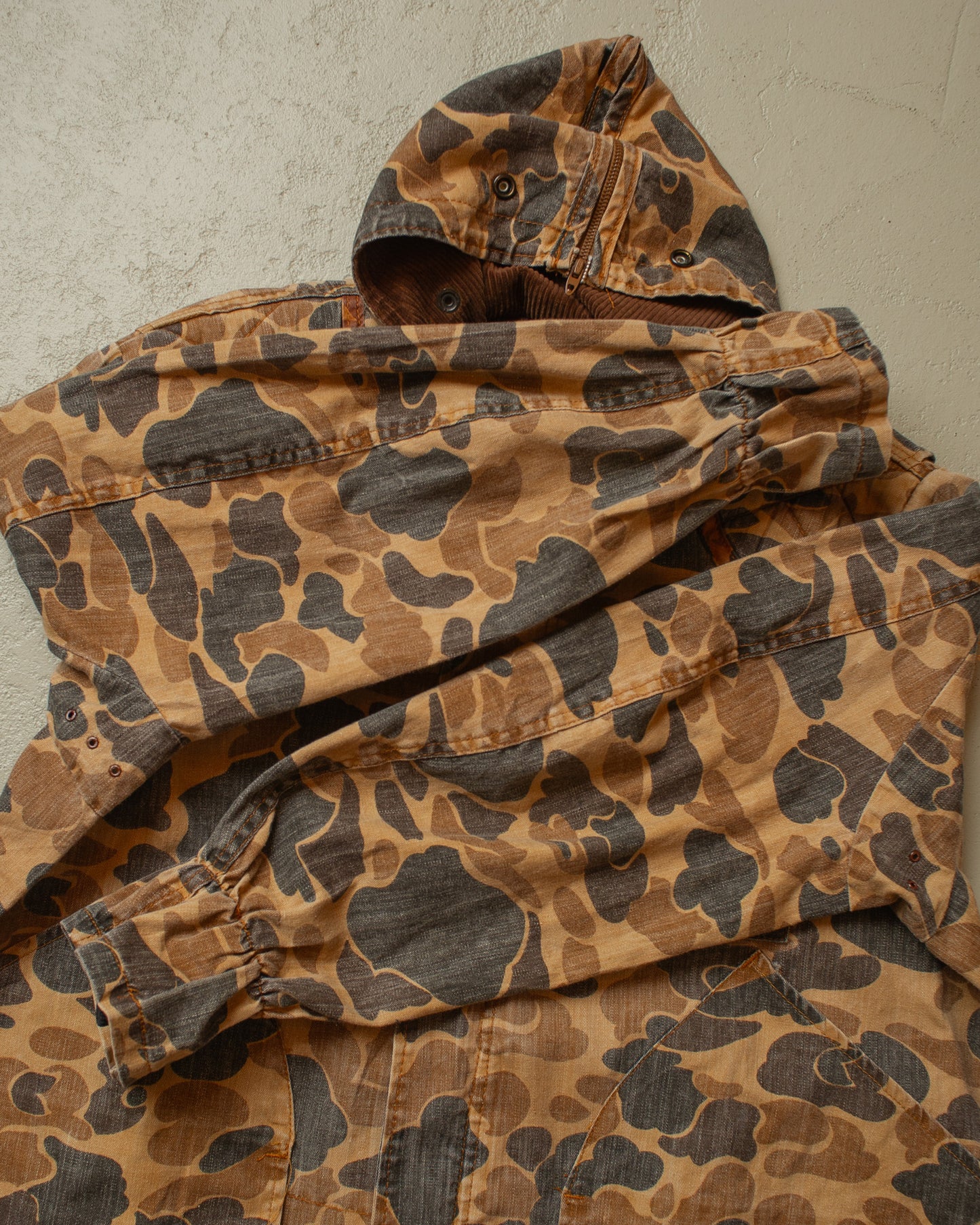 1970s/80s Duck Camo Hunting Jacket - L