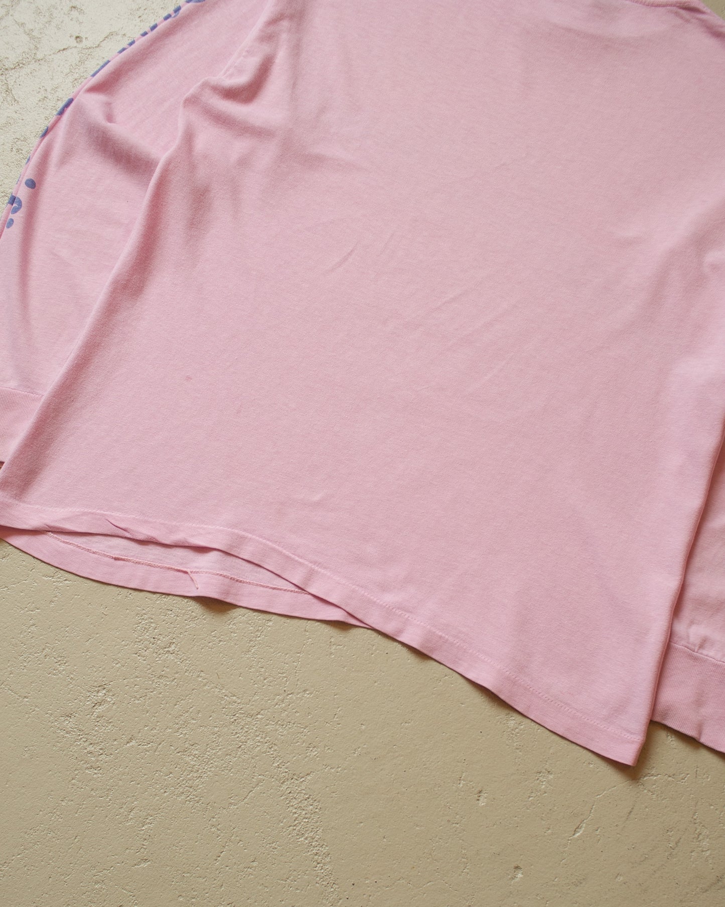1980s distressed Ocean Pacific "The Wave" Longsleeve pink - M/L